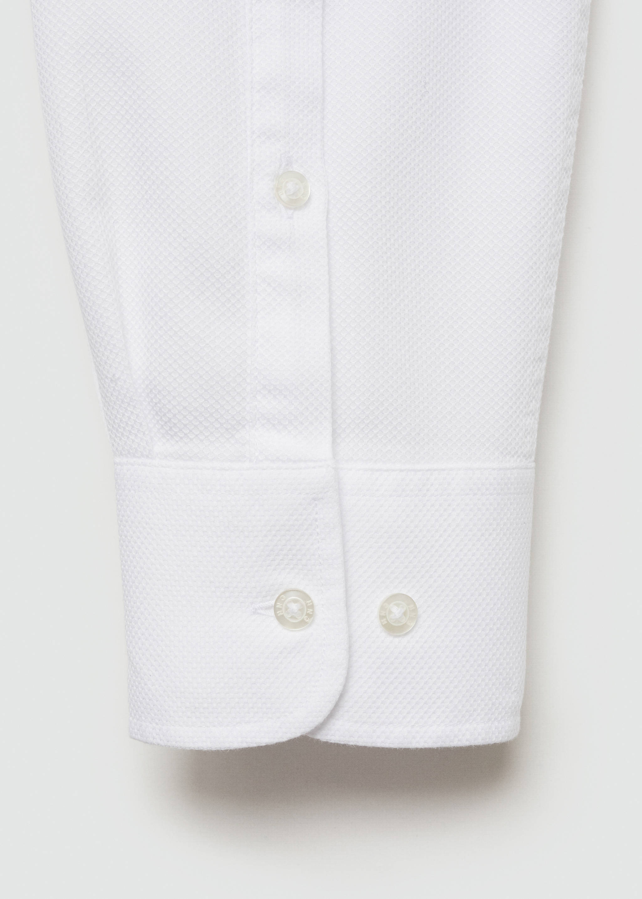 Strukturiertes Regular Fit-Hemd aus 100 % Baumwolle - Detail des Artikels 0
