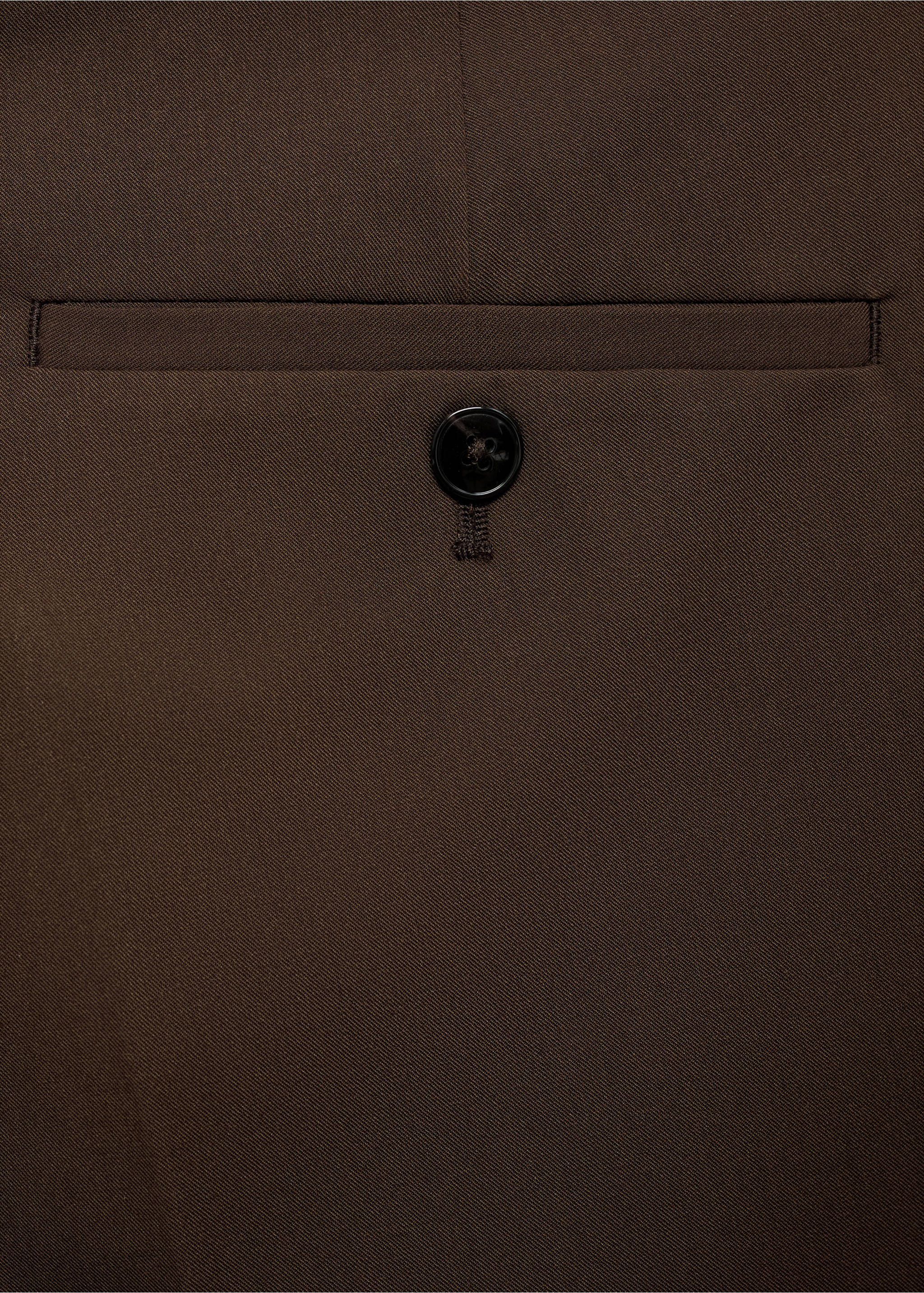 Super Slim Fit-Anzughose aus Stretchstoff - Detail des Artikels 0, Tobacco-Braun. Ref: 77014444-00.