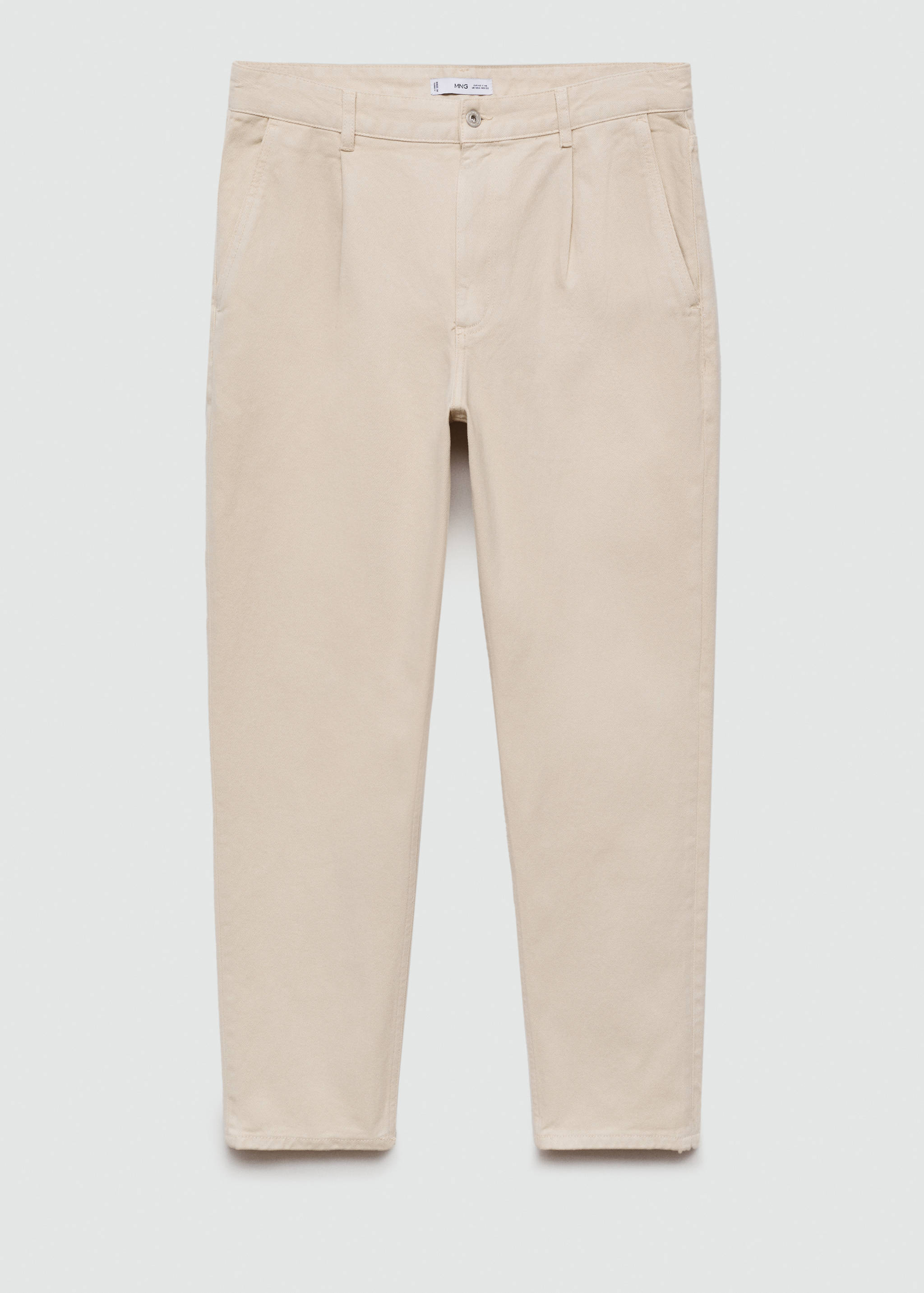 Jeans pinzas tapered fit - Artículo sin modelo