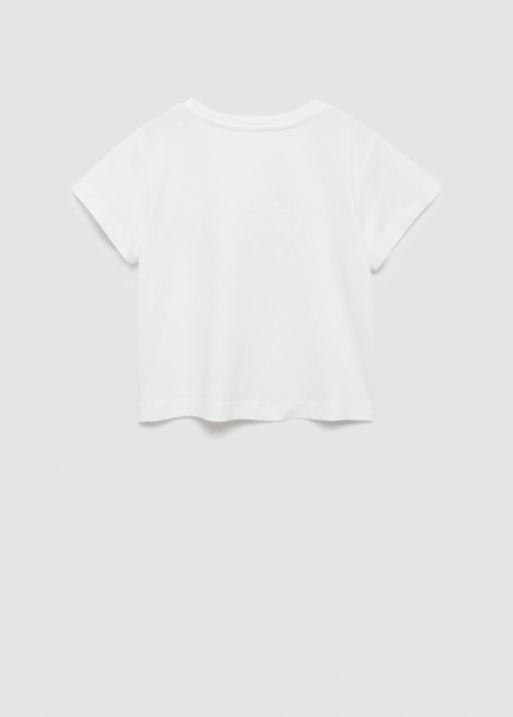 Bedrucktes Baumwoll-T-Shirt - Rückseite des Artikels