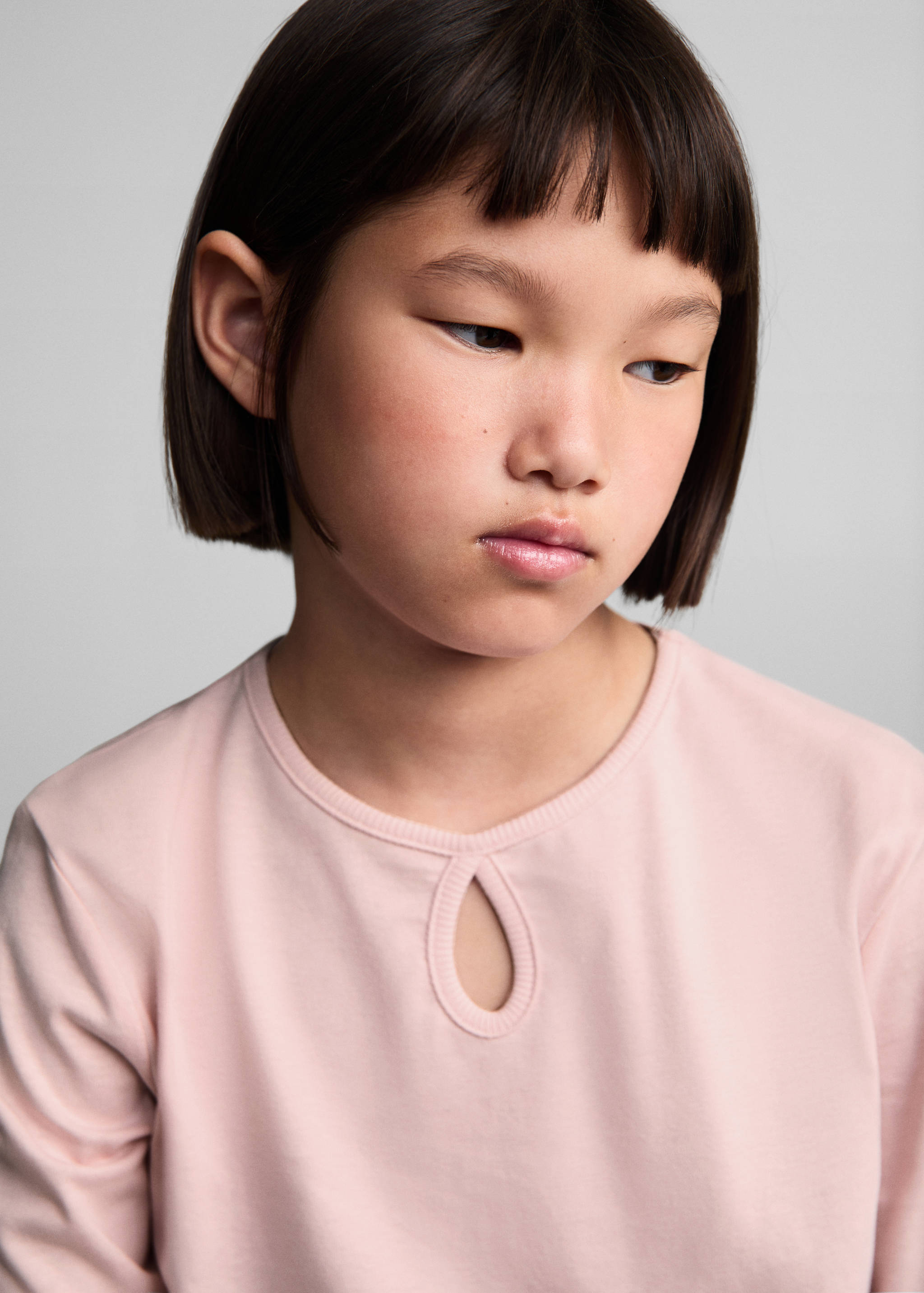 Long sleeve cotton t-shirt - Details of the article 1