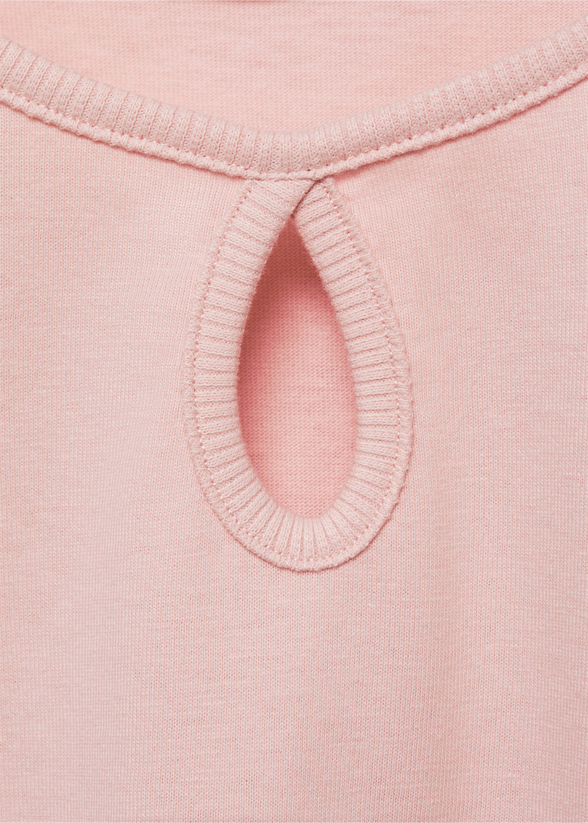 Langärmliges Baumwoll-T-Shirt - Detail des Artikels 8, Rosa. Ref: 77014452-00.