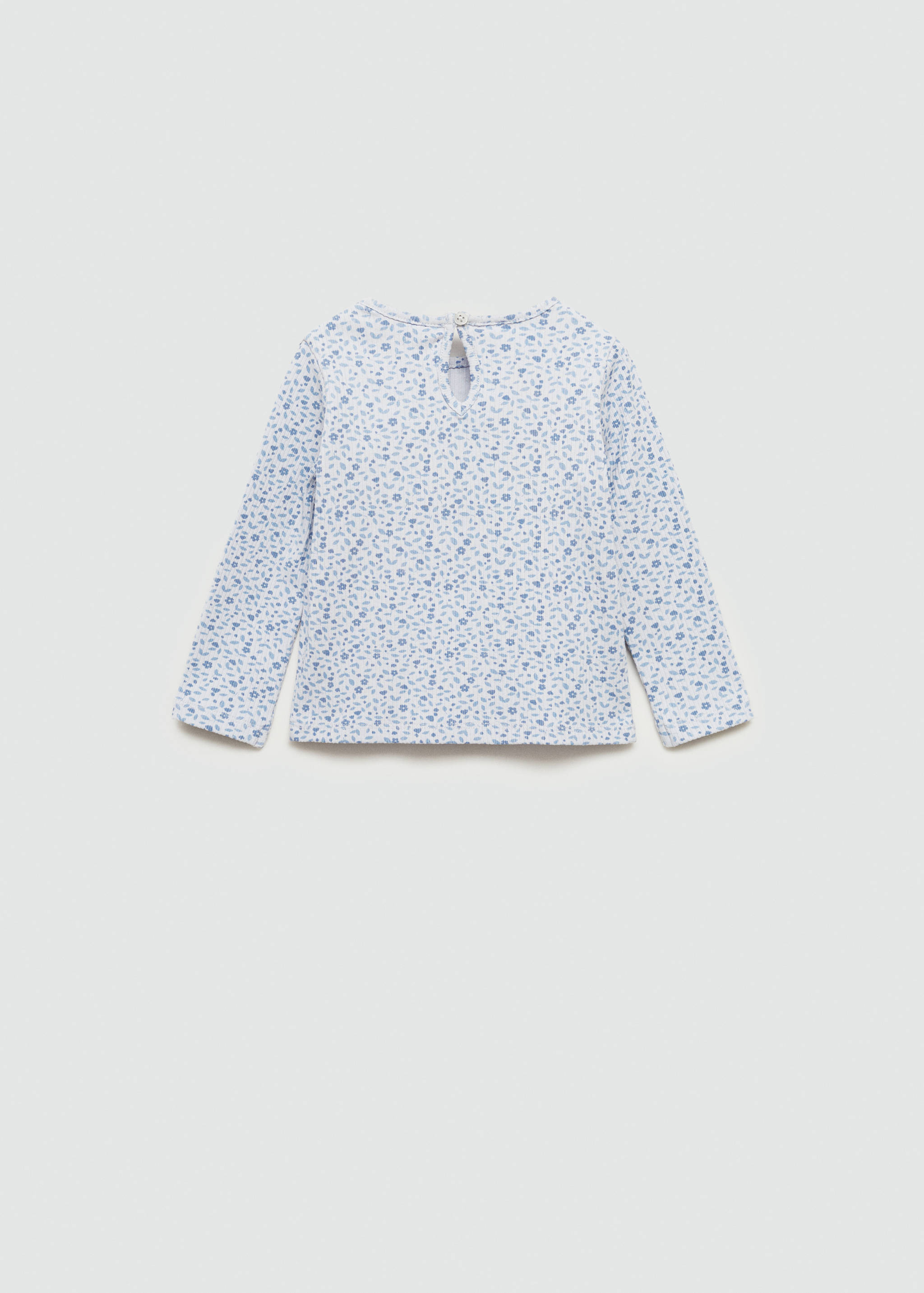 Floral print T-shirt - Reverse of the article