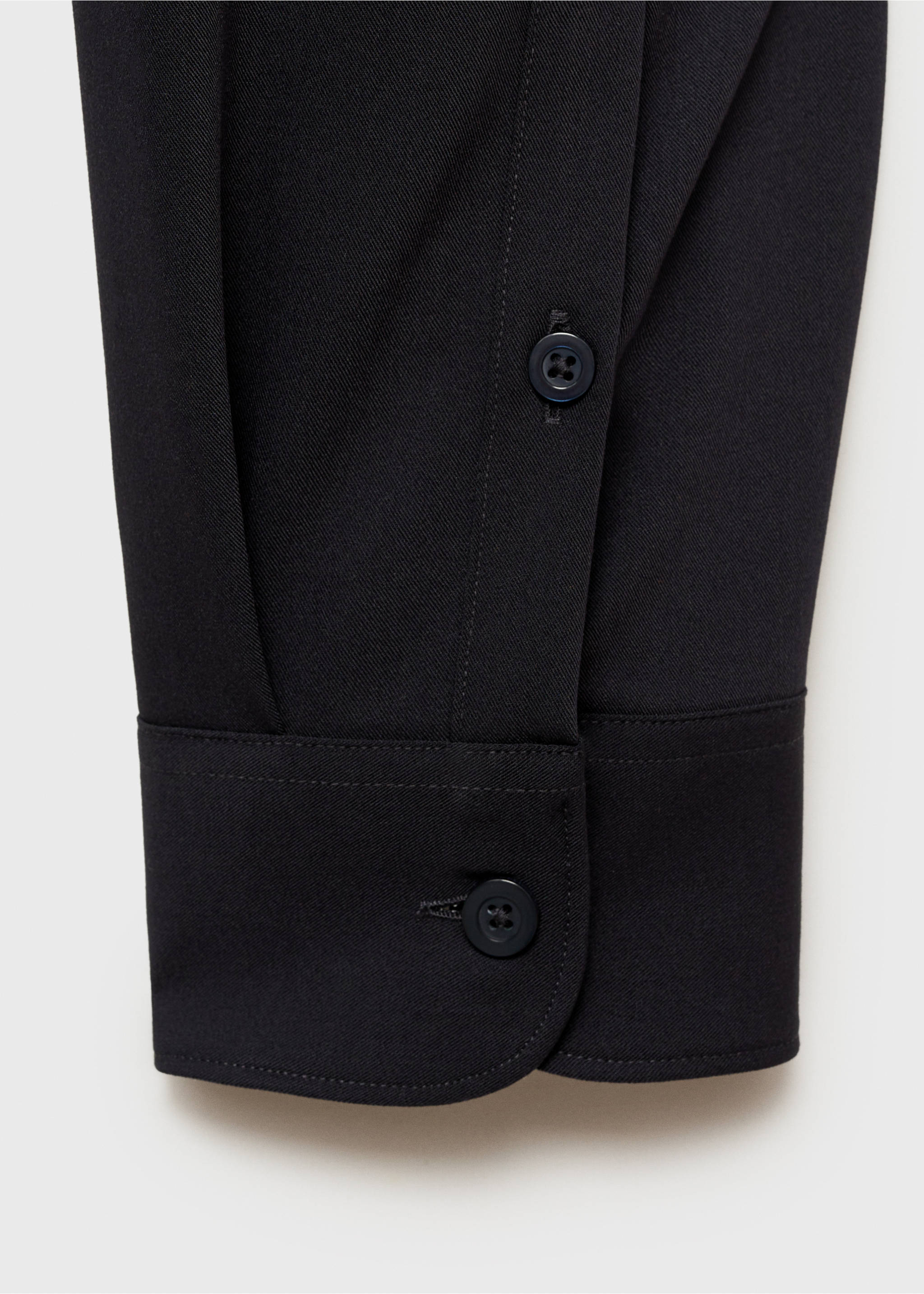 Regular-fit shirt with pocket - Details of the article 0, Dark Navy. Ref: 77014456-00.