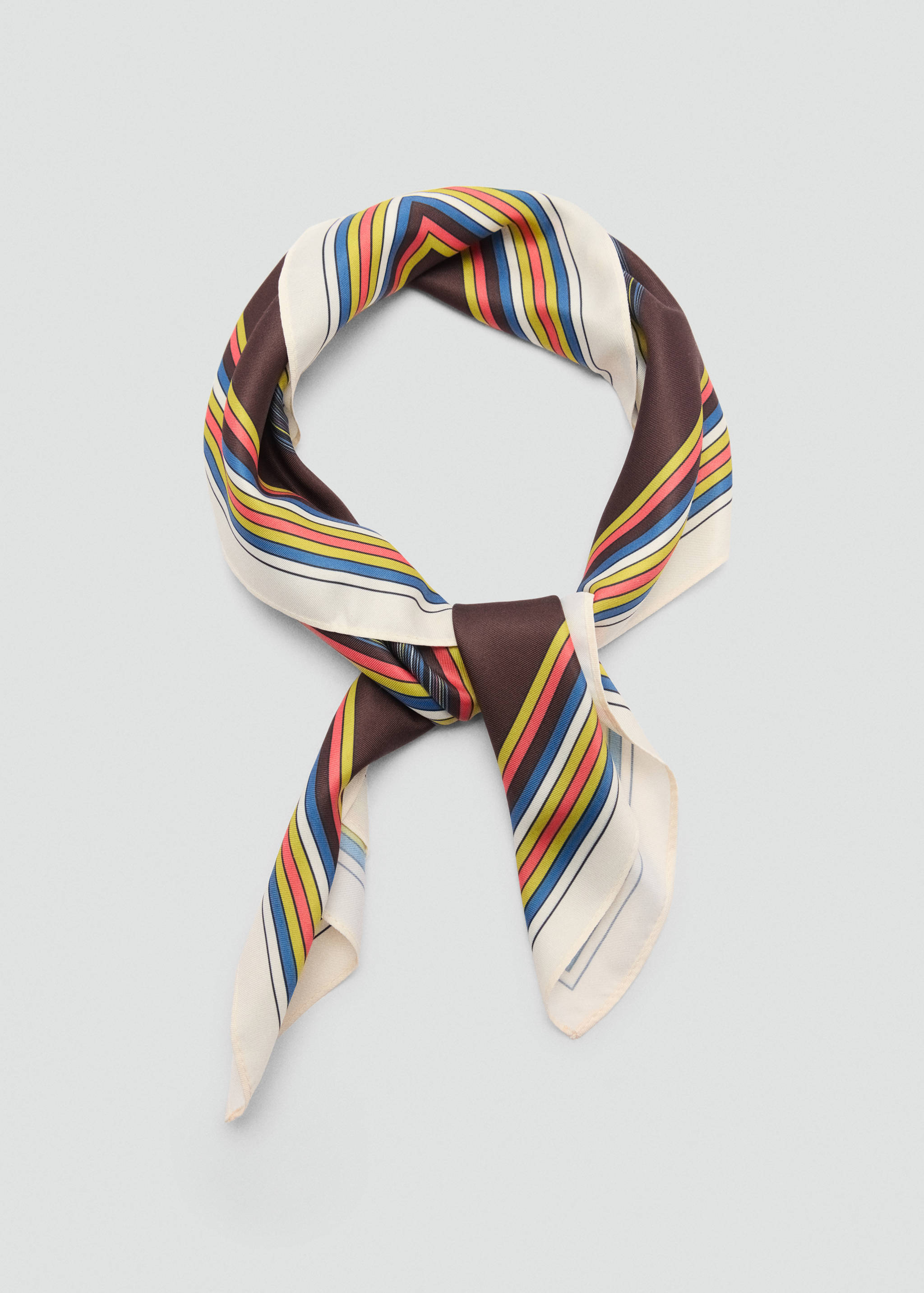 Foulard imprimé à rayures - Détail de l'article 1