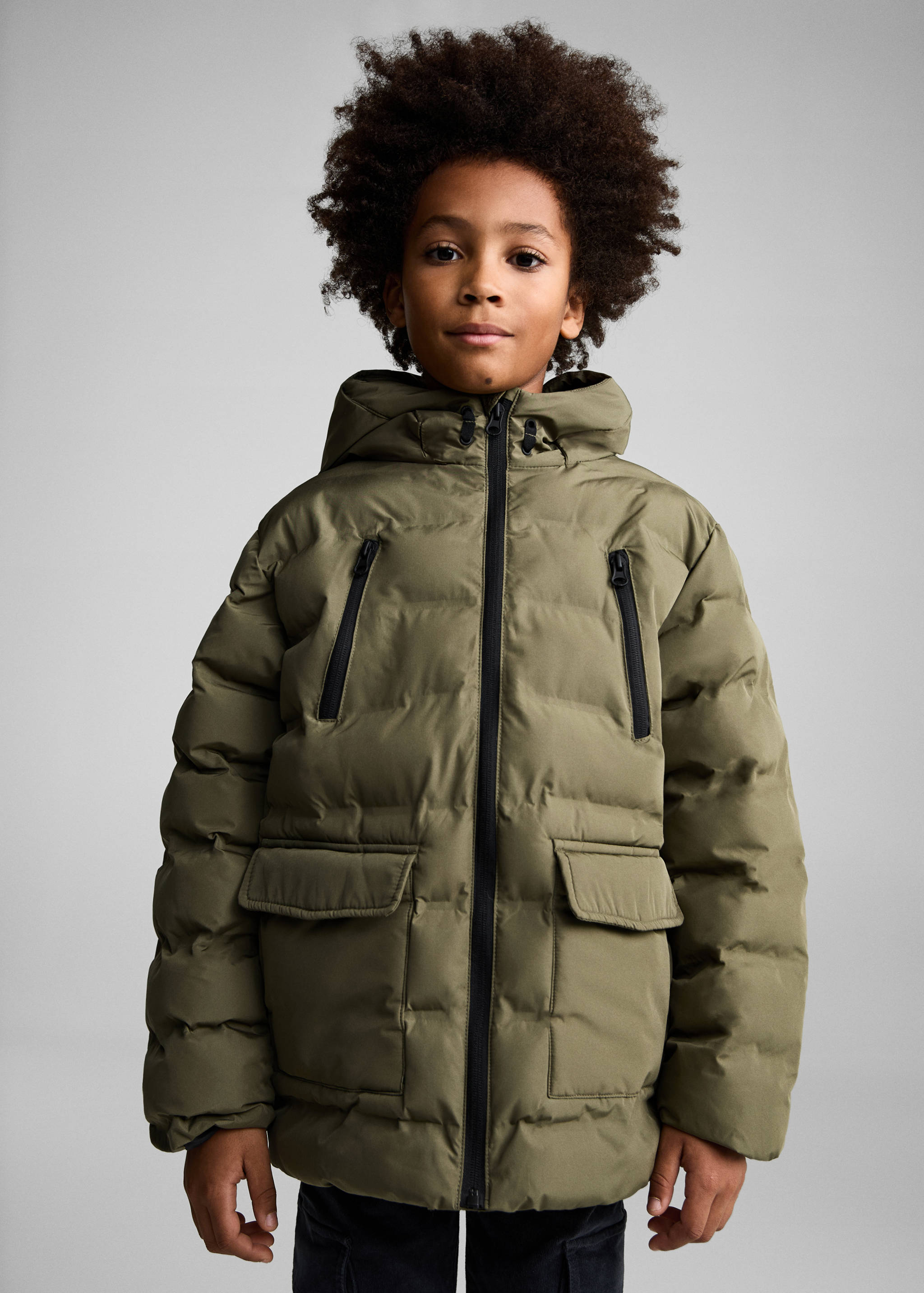 Pocket quilted jacket - Medium plane