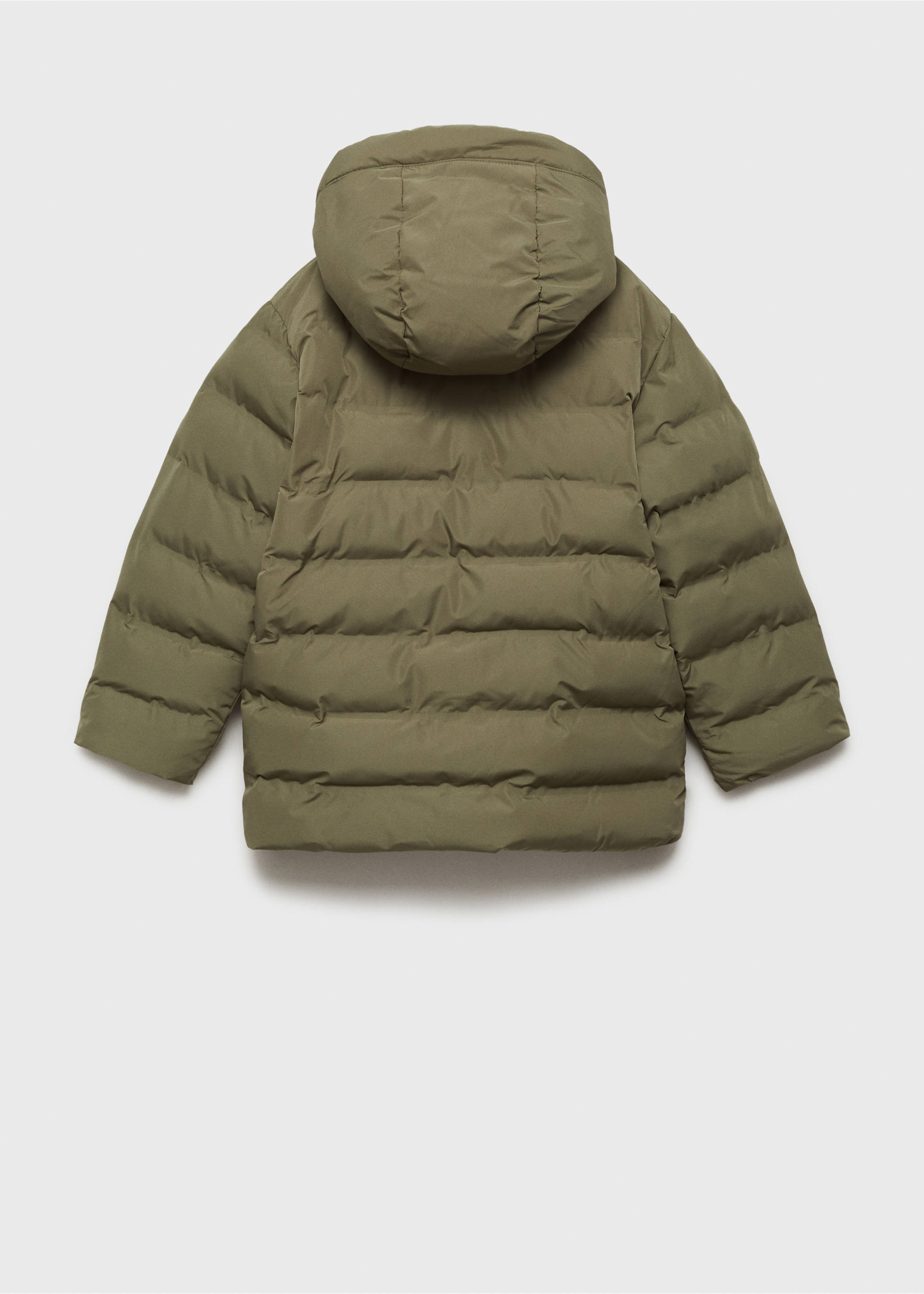 Pocket quilted jacket - Reverse of the article, Khaki. Ref: 77014761-00.