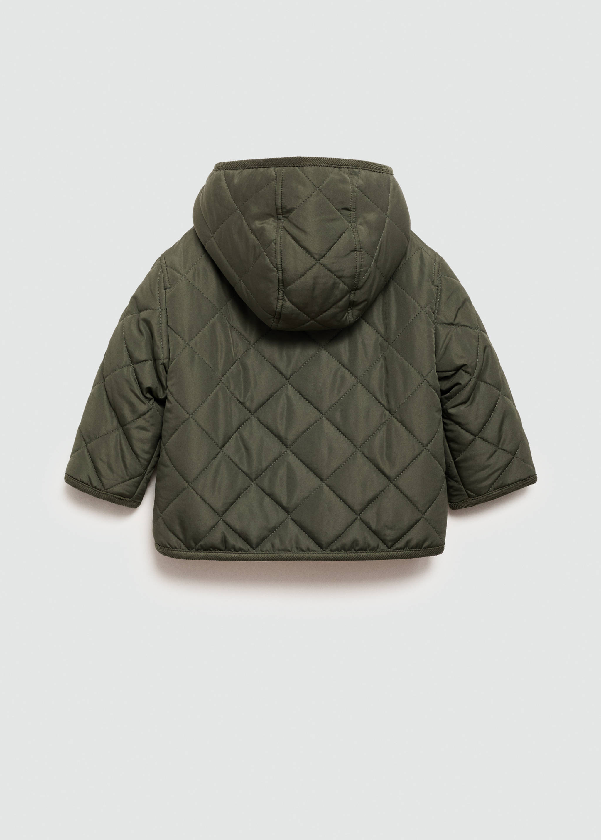 Padded anorak with shearling lining - Reverse of the article