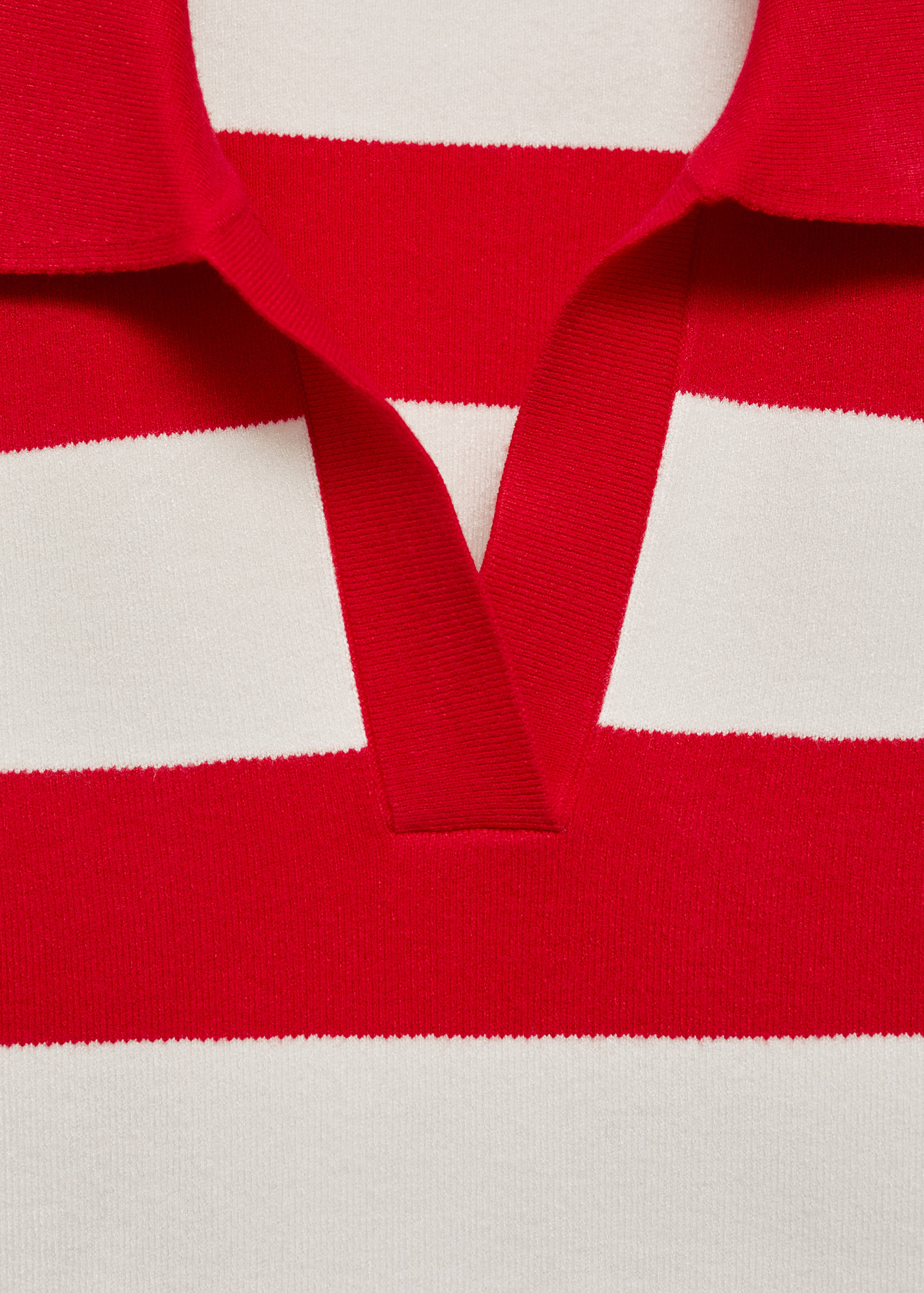 Striped polo-neck sweater - Details of the article 8