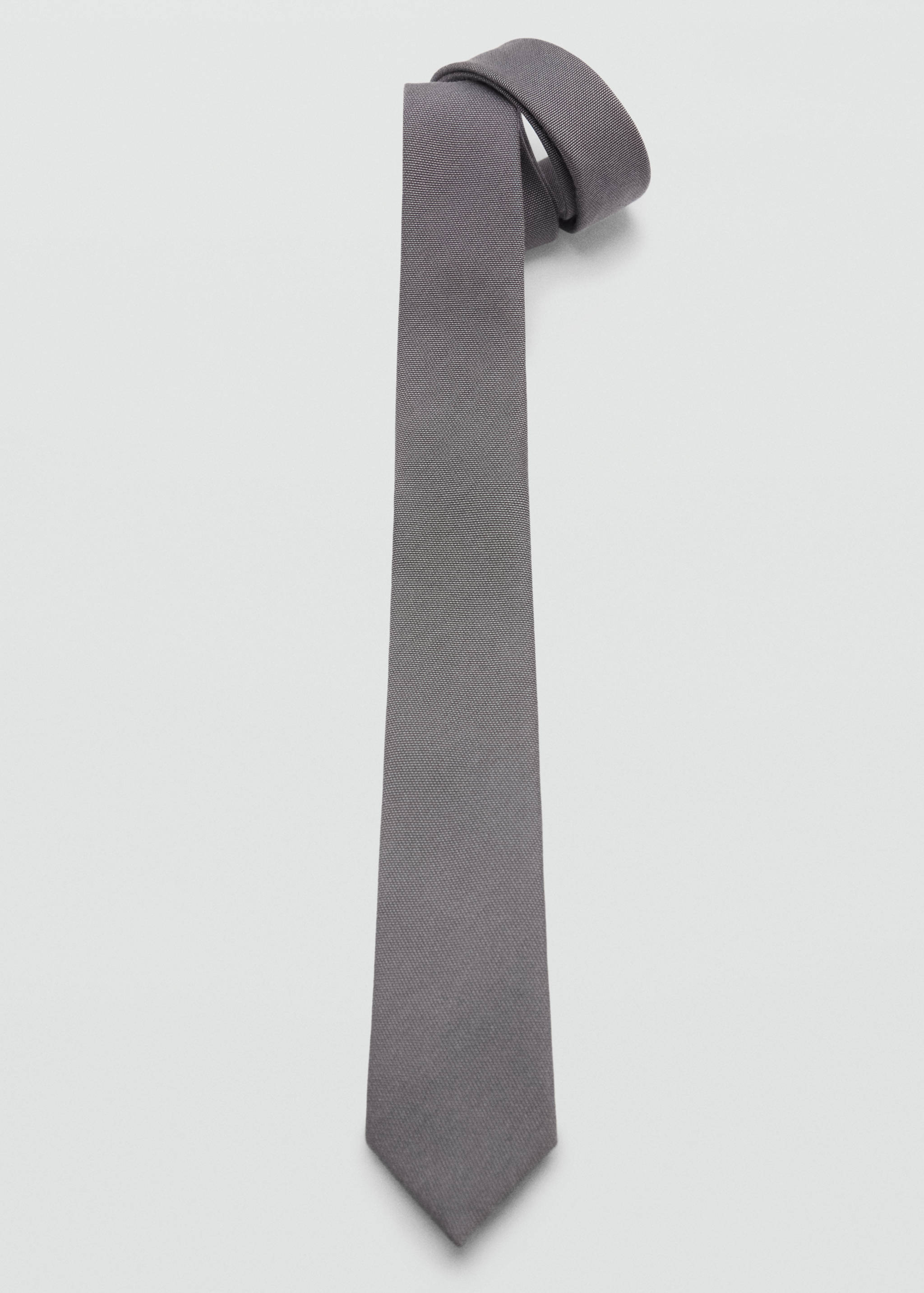 Krawatte mit einfarbigem Design - Mittlere Ansicht
