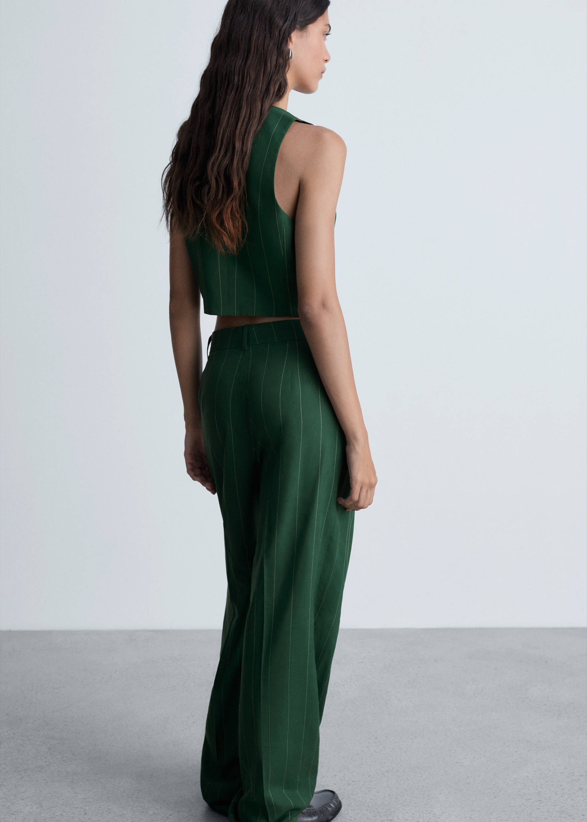 Pinstriped suit vest - Reverse of the article