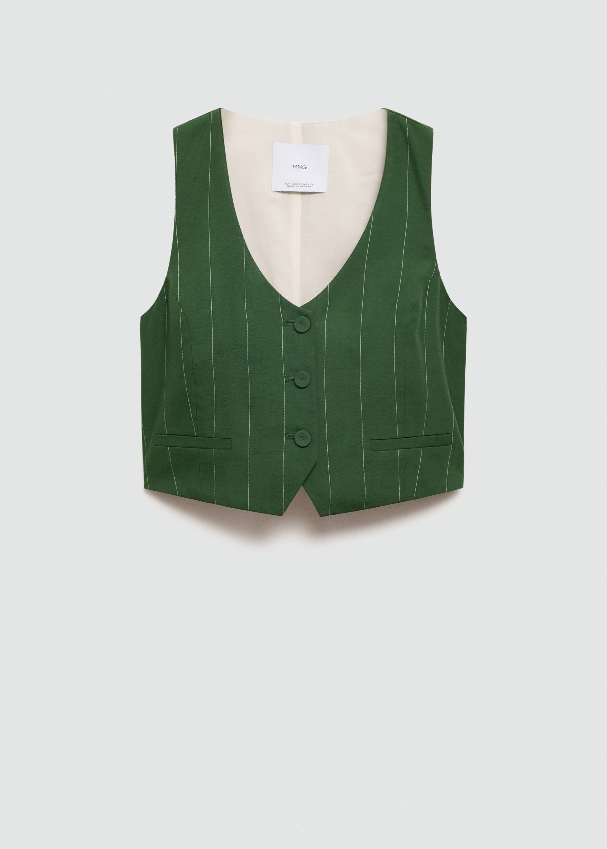 Pinstriped suit vest - Article without model
