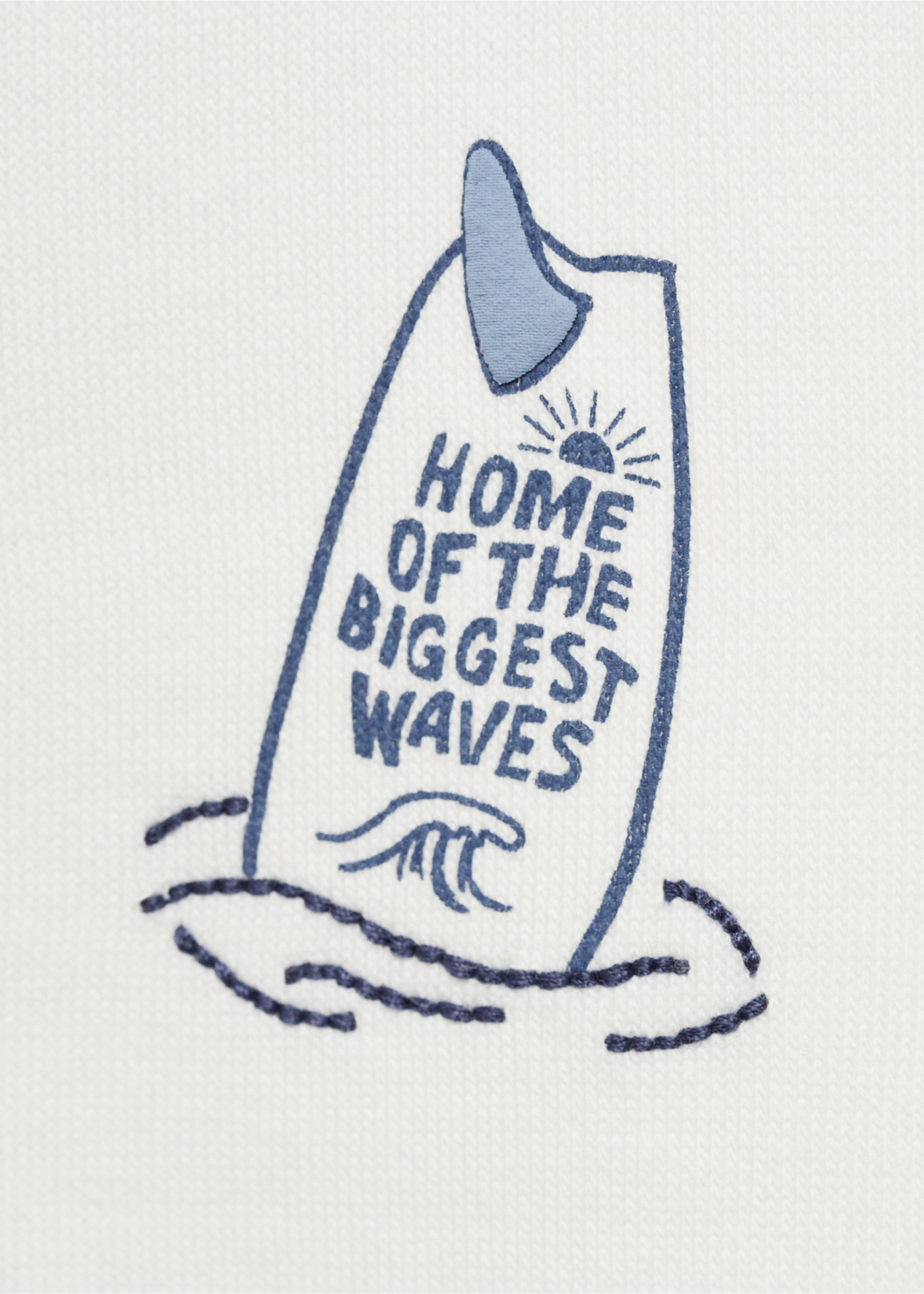 Embroidered detail cotton sweatshirt - Details of the article 8, Off White. Ref: 77014779-00.