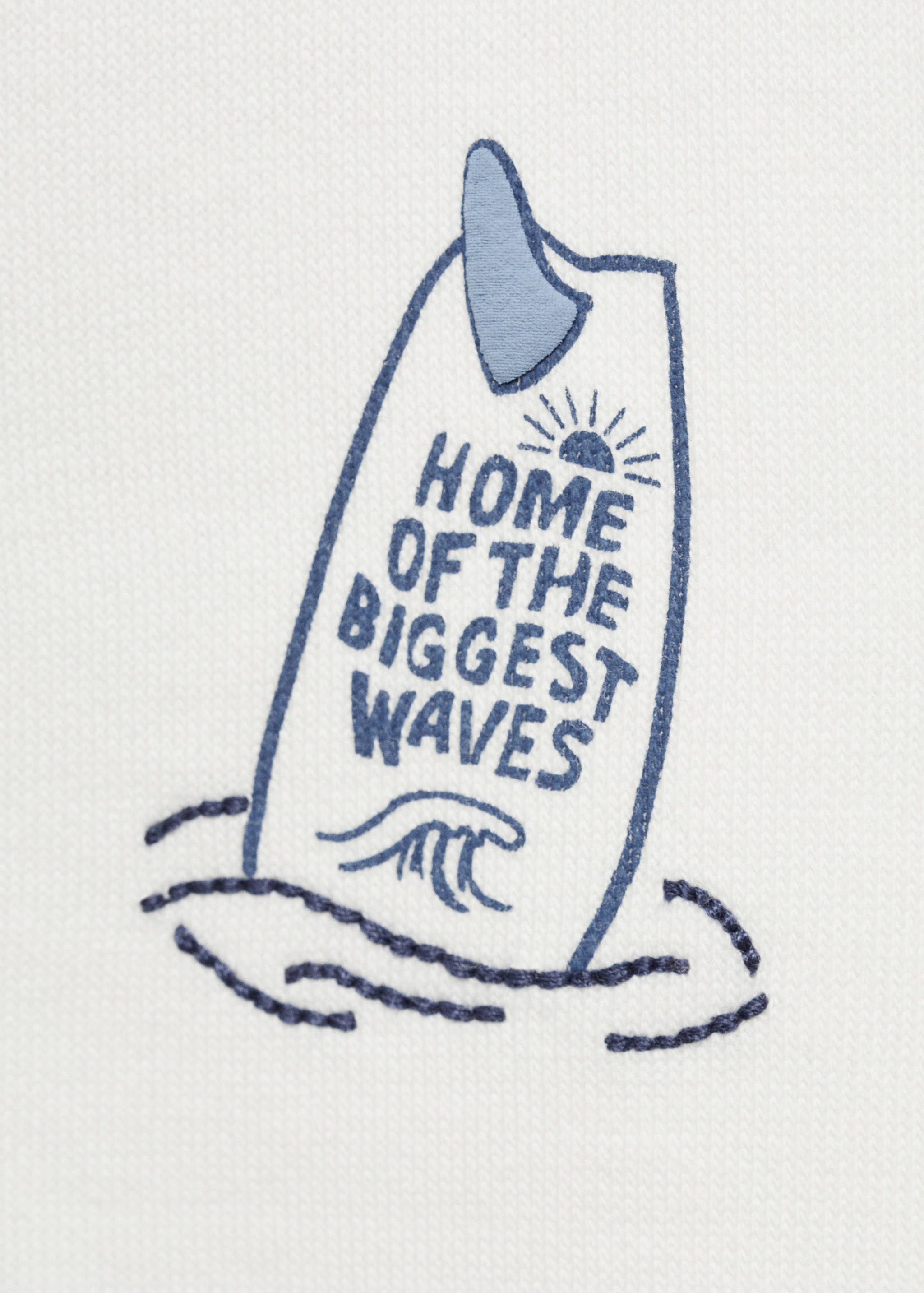 Embroidered detail cotton sweatshirt - Details of the article 8