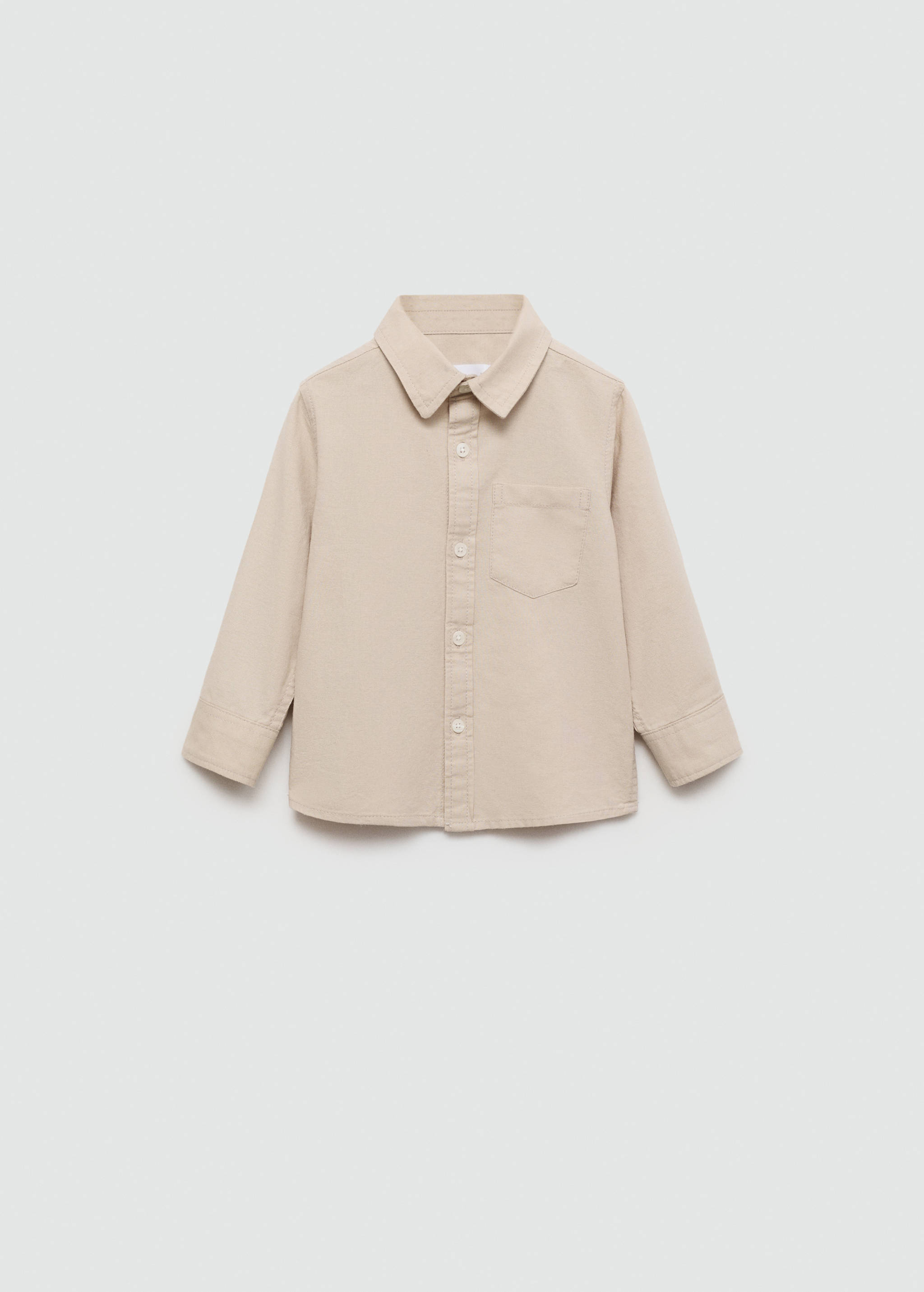 Chest-pocket cotton shirt - Article without model