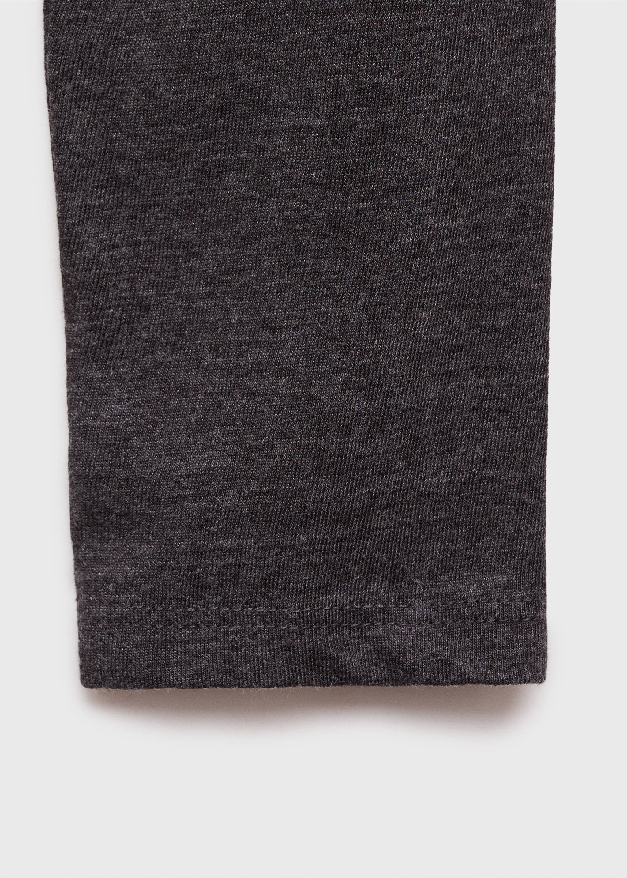 Camiseta algodón asimétrica - Detalle del artículo 0, Gris. Ref: 77014785-00.