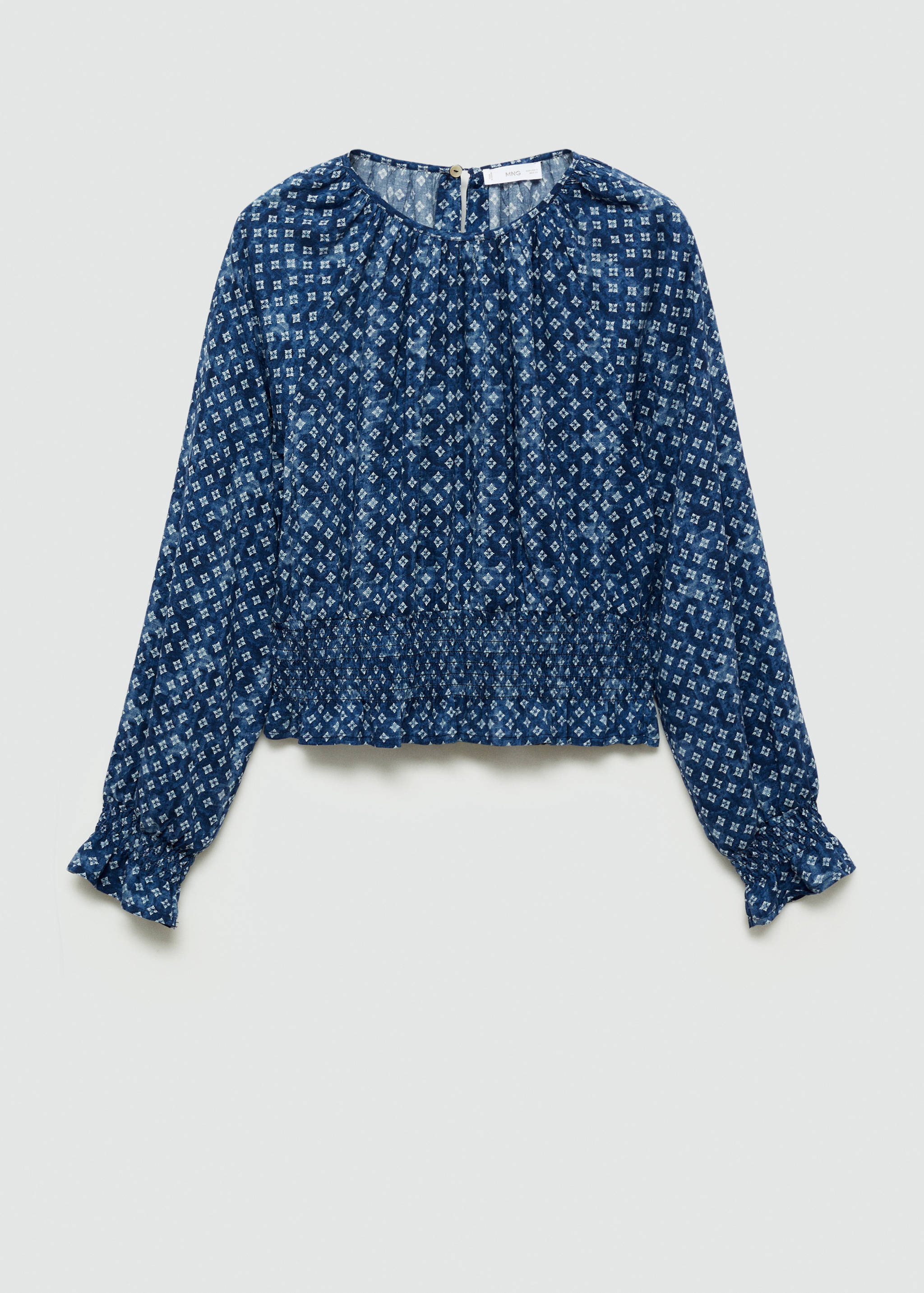 Blusa estampada fruncido - Artículo sin modelo
