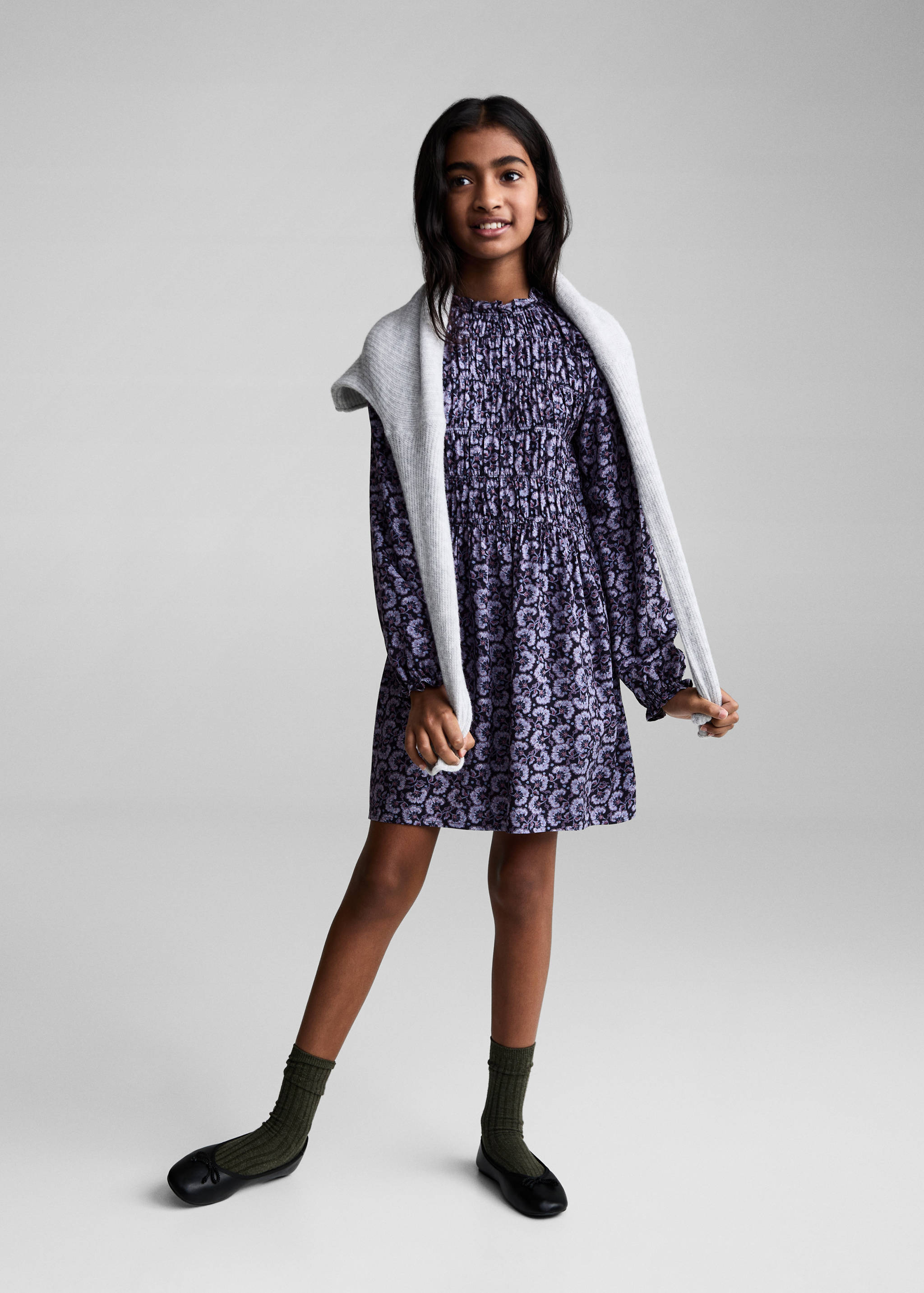 Vestido estampado flores - Plano general