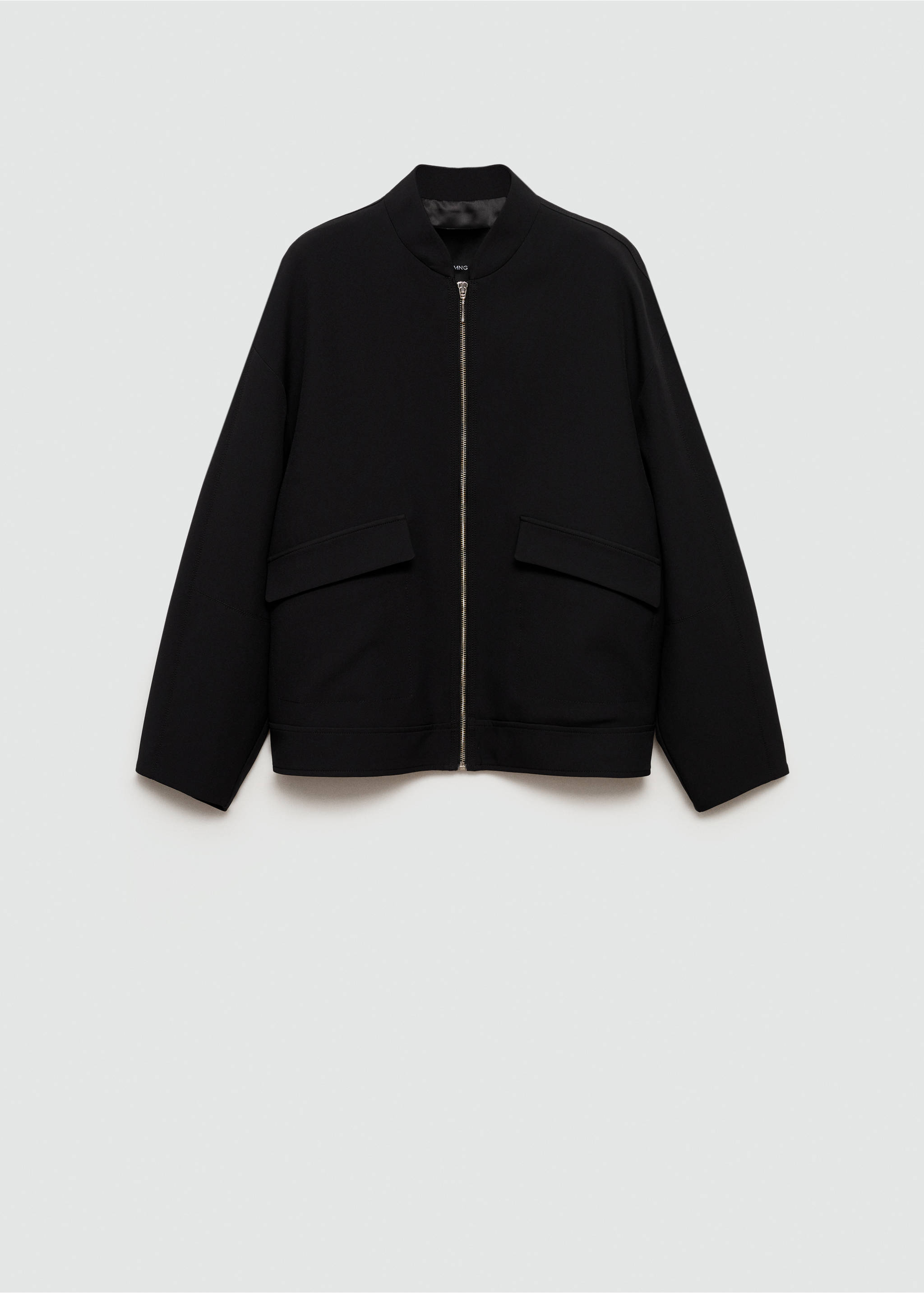 Oversized-Bomberjacke - Artikel ohne Model, Schwarz. Ref: 77014791-00.