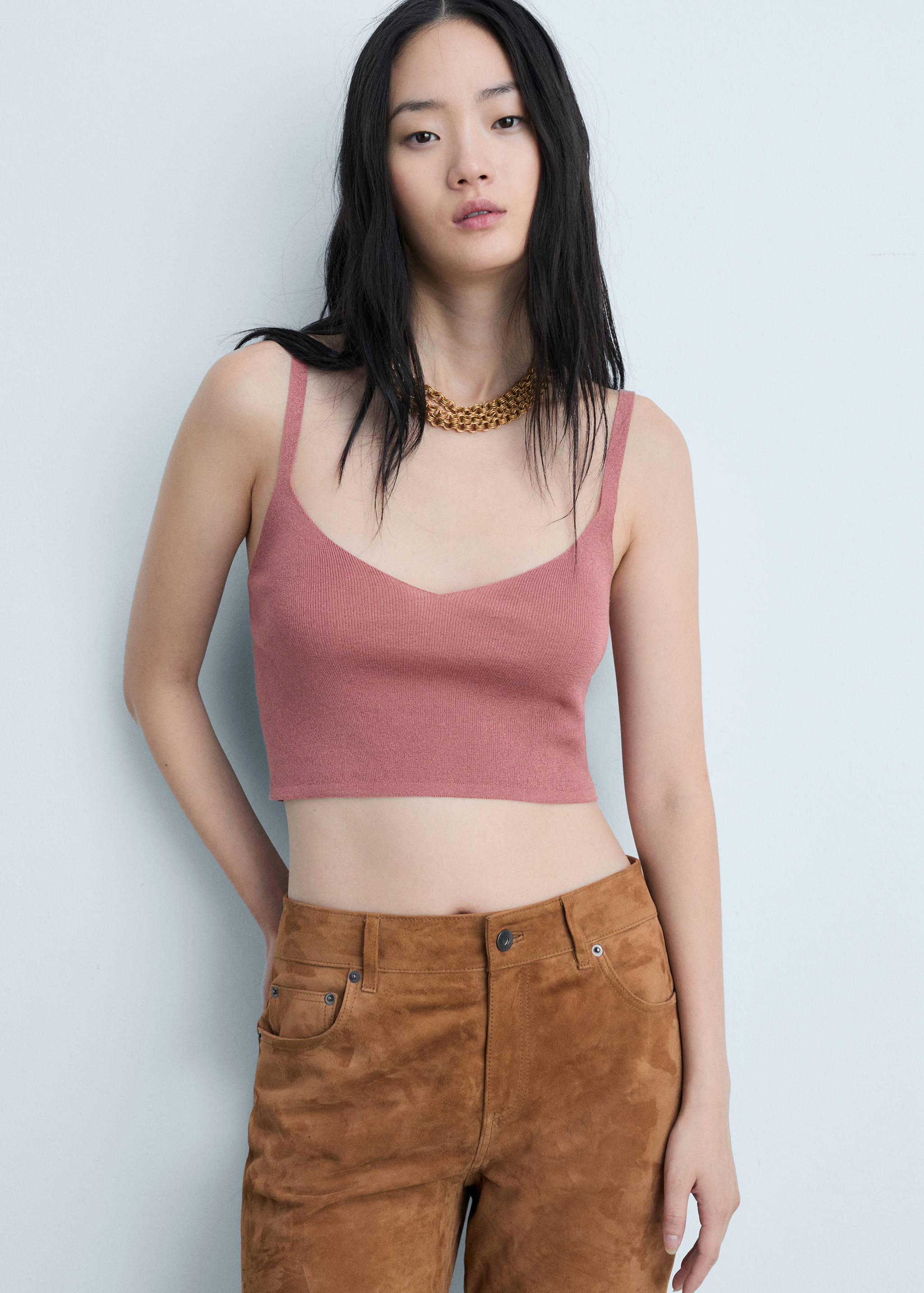 Crop top maille - Plan moyen