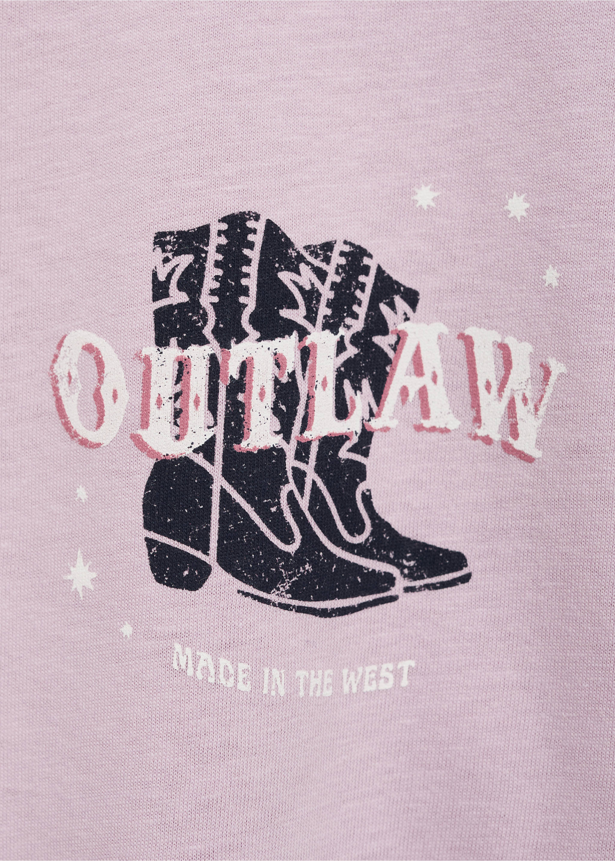 Printed cotton-blend t-shirt - Details of the article 8, Light/Pastel Purple. Ref: 77014800-00.