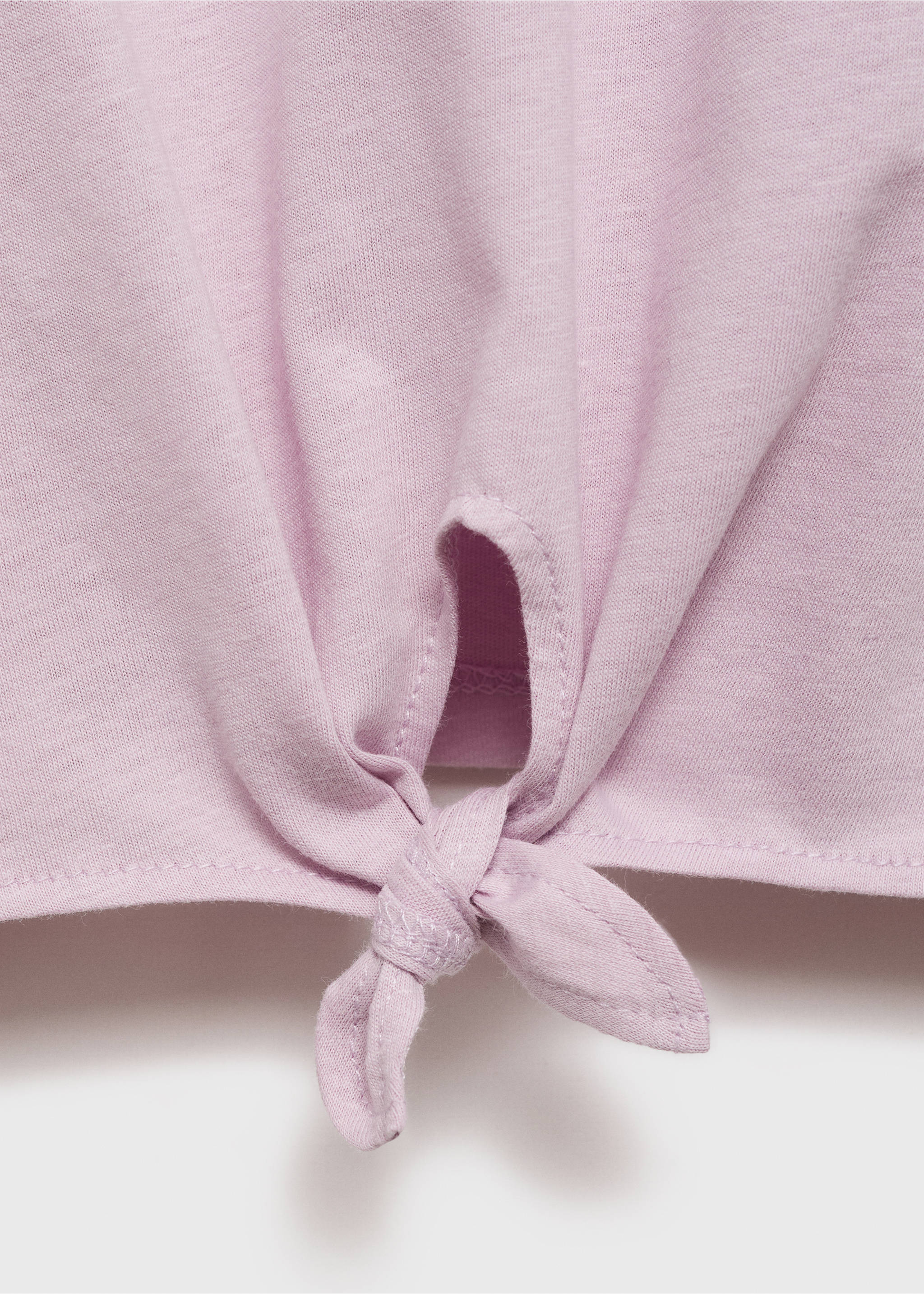 Printed cotton-blend t-shirt - Details of the article 0, Light/Pastel Purple. Ref: 77014800-00.