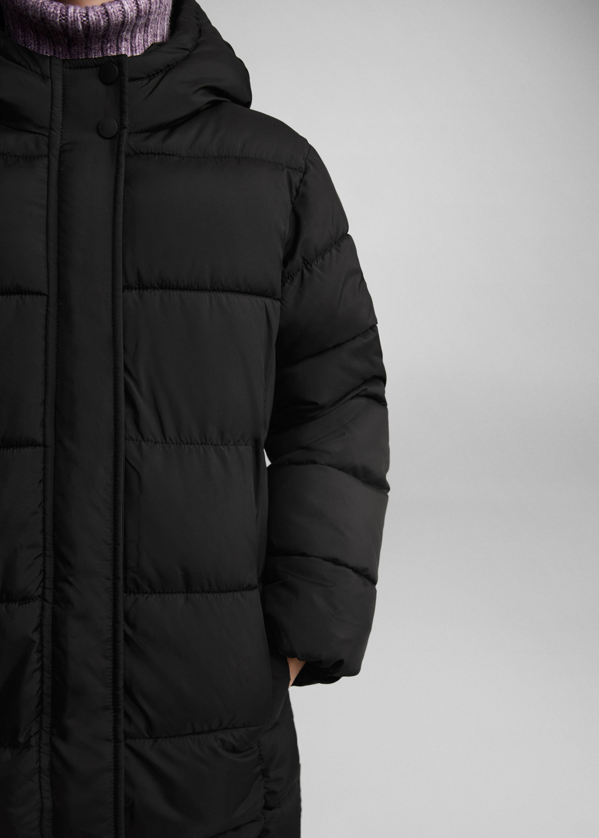 Hood puffer coat - Details of the article 6