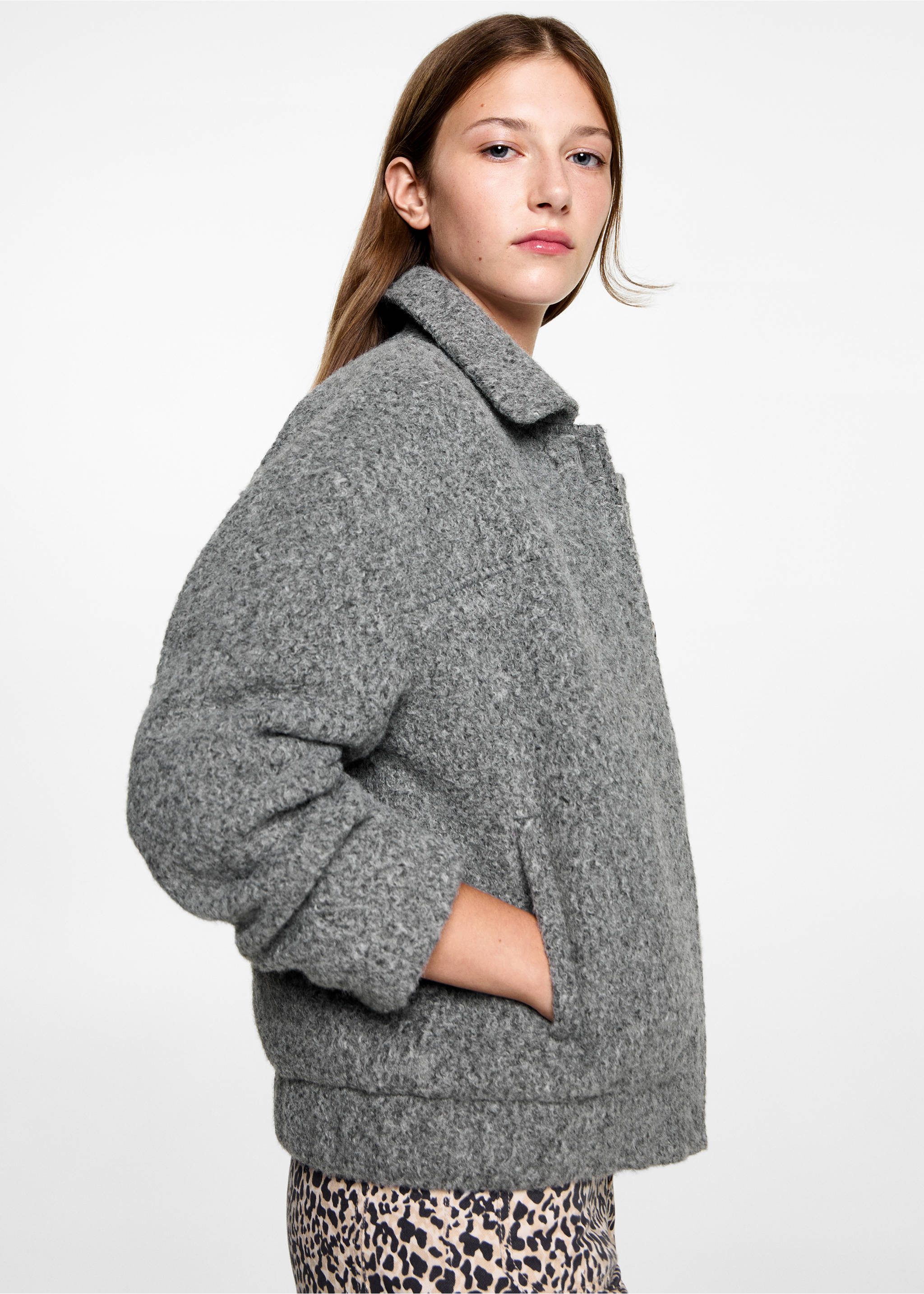 Bomber jacket - Medium plane, Grey. Ref: 77015635-00.