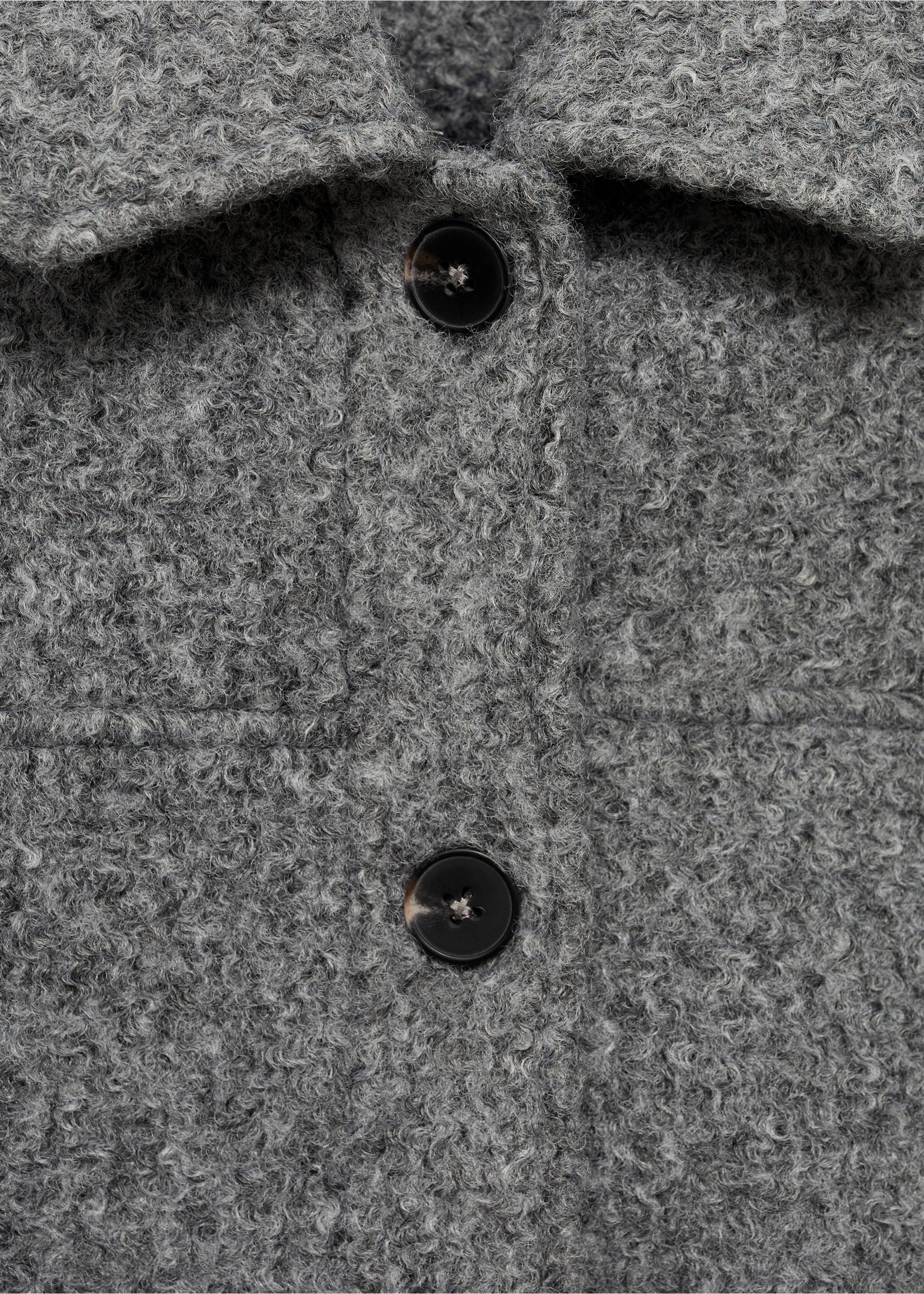 Bomber jacket - Details of the article 8, Grey. Ref: 77015635-00.
