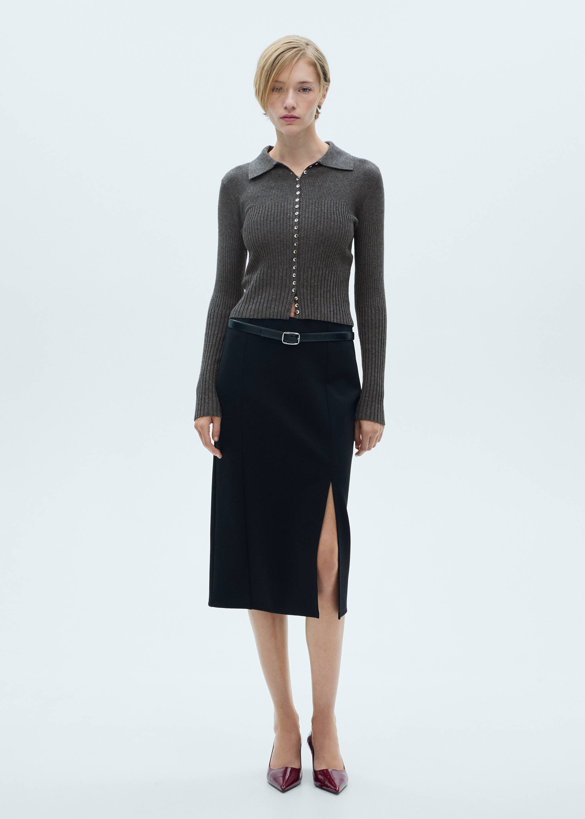 Dekorativa knappar tröja - Allmän bild