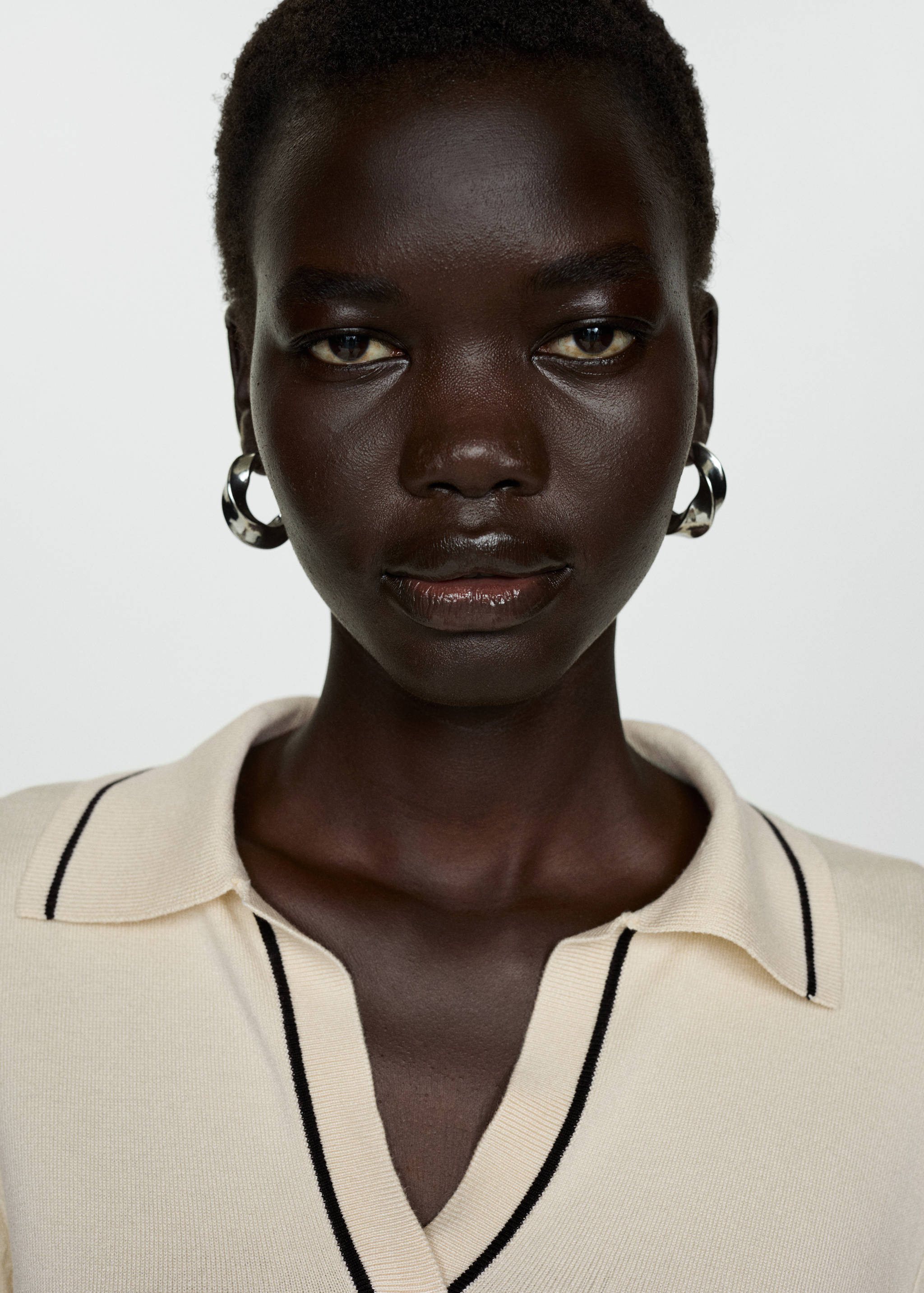 Stickad tröja polokrage - Detaljer om artikeln 1