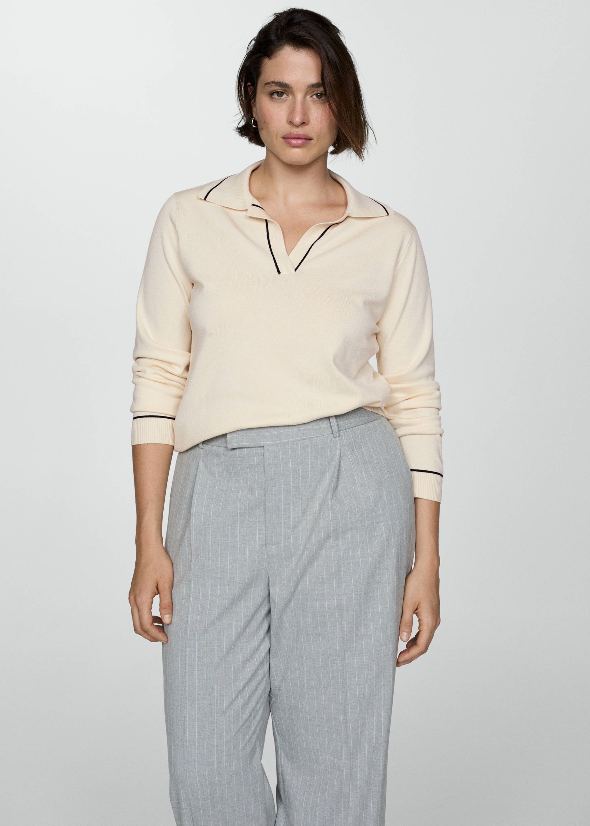 Stickad tröja polokrage - Detaljer om artikeln 5