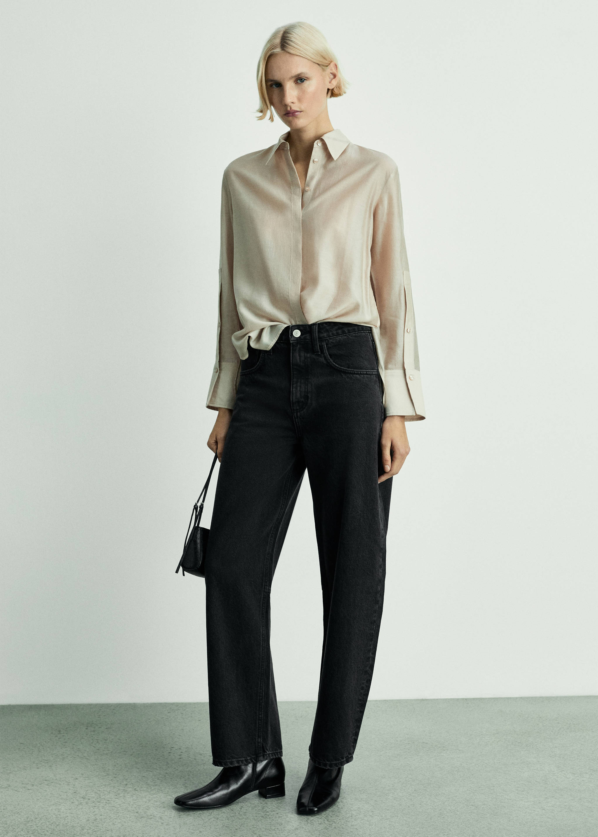 Jean balloon taille haute - Plan général