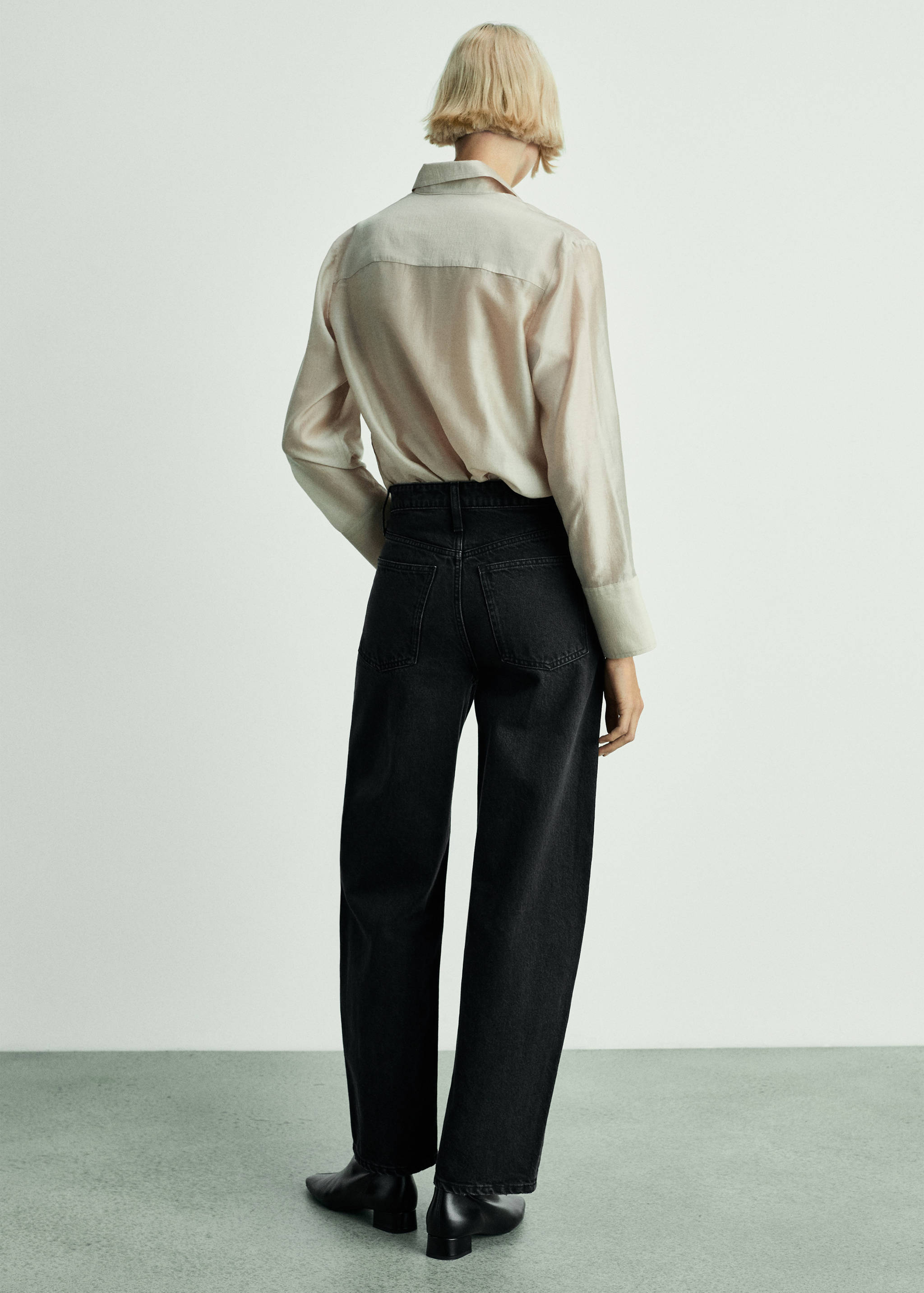 Jean balloon taille haute - Verso de l’article