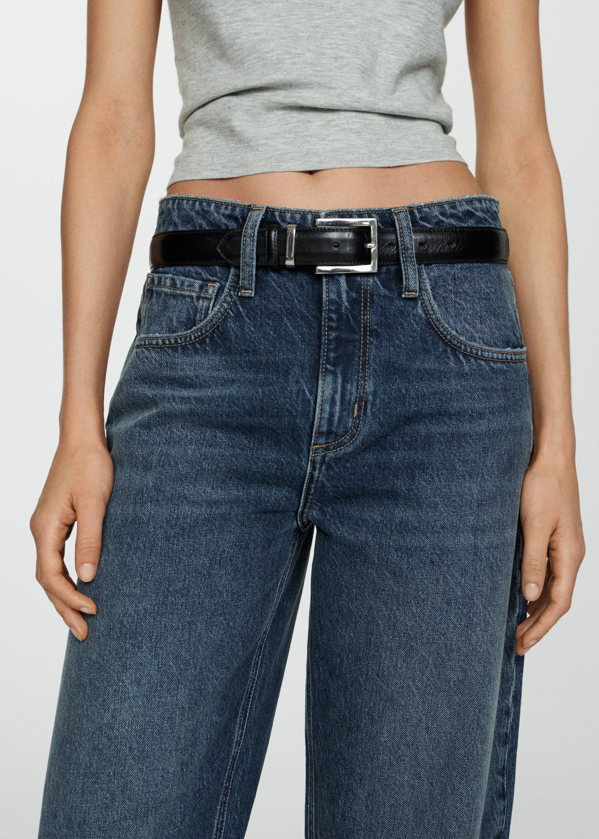 Balloon-Jeans mit hoher Bundhöhe - Detail des Artikels 1