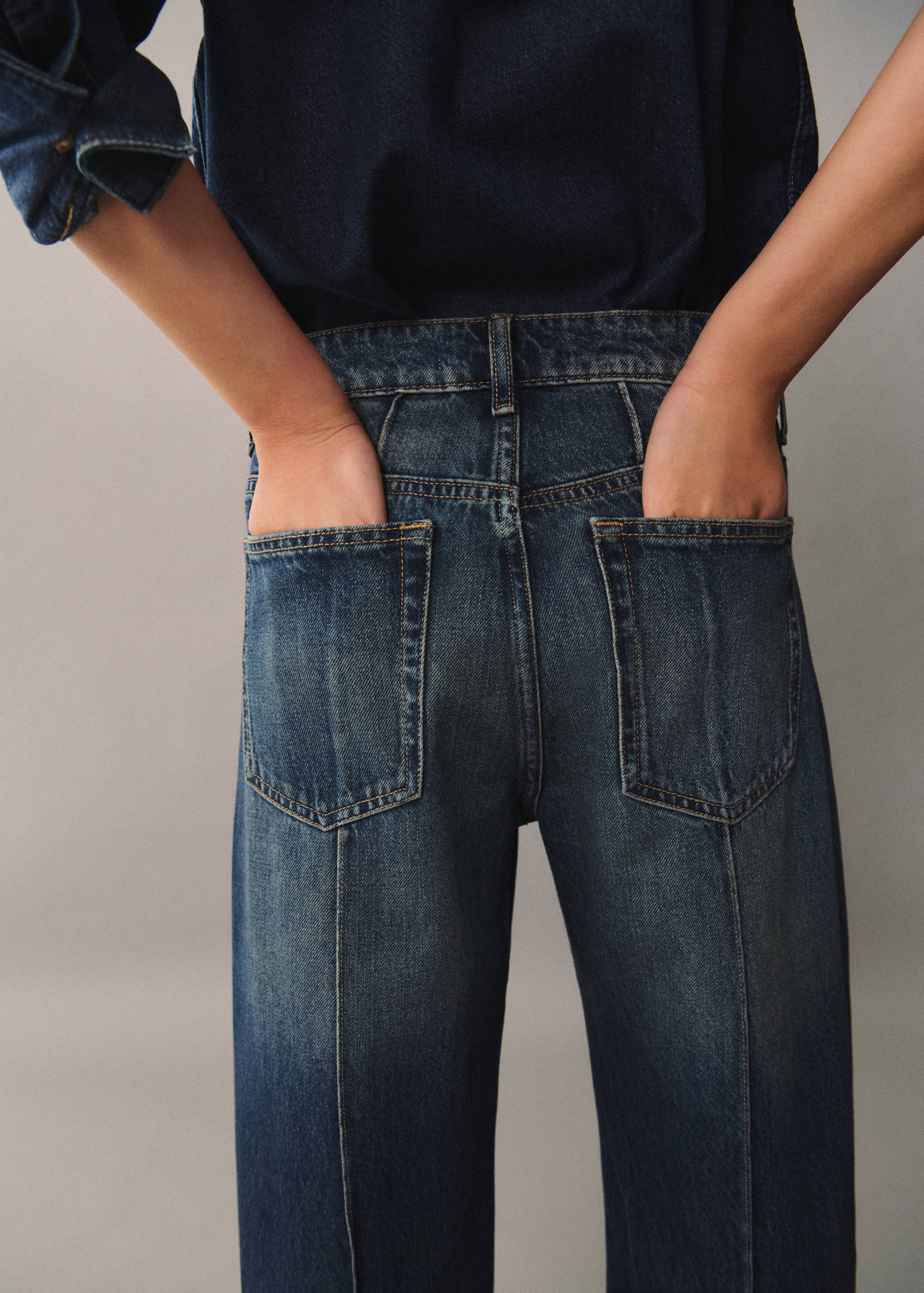 High-waist straight-fit jeans - Detail van het artikel 6