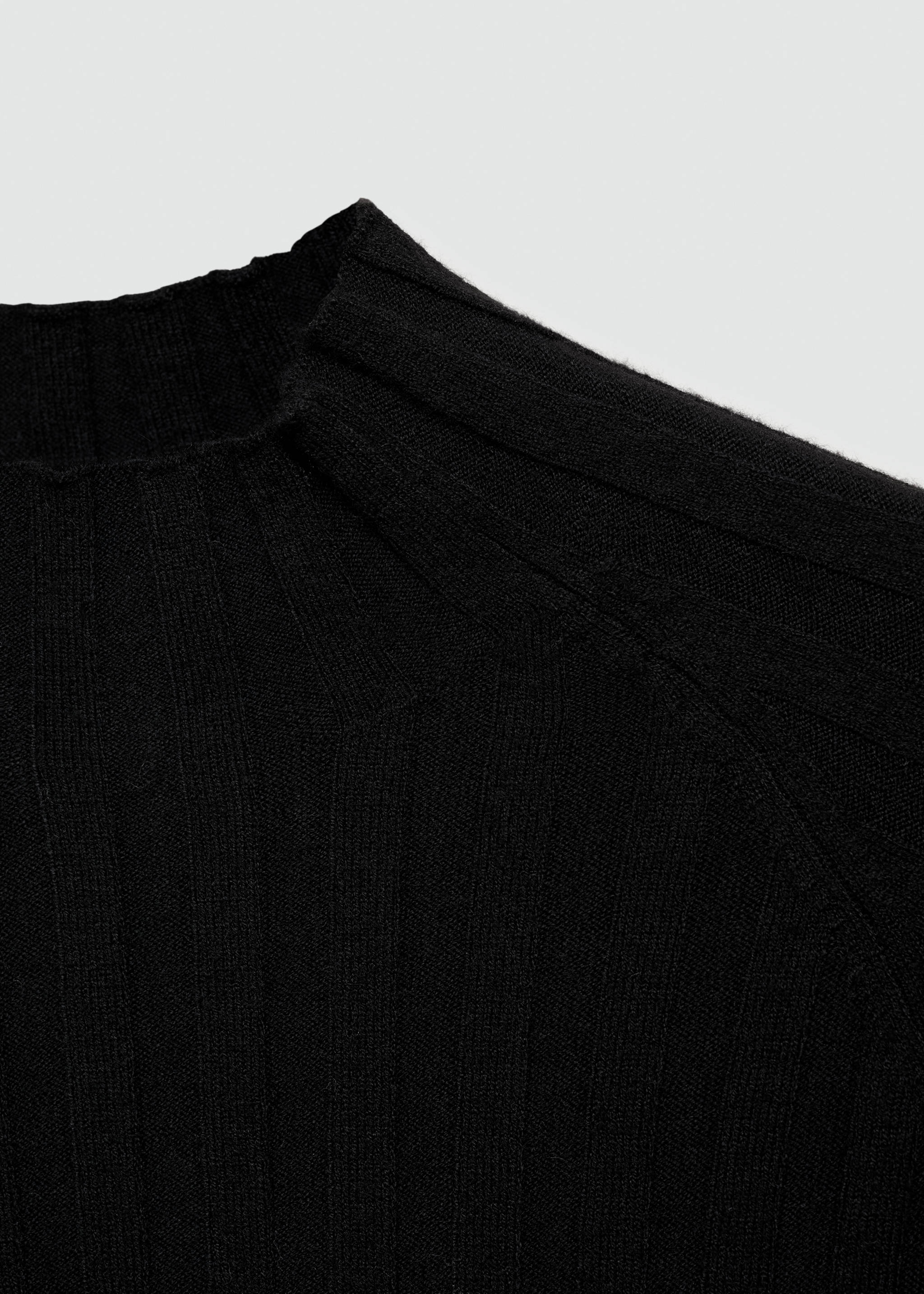 Ribbed sweater with perkins neck - Details of the article 8
