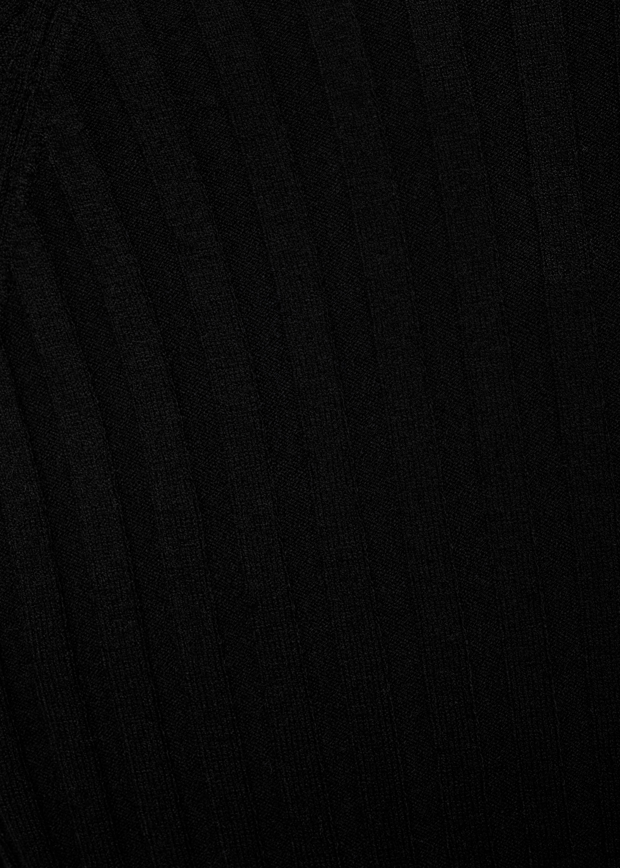 Ribbed sweater with perkins neck - Details of the article 0