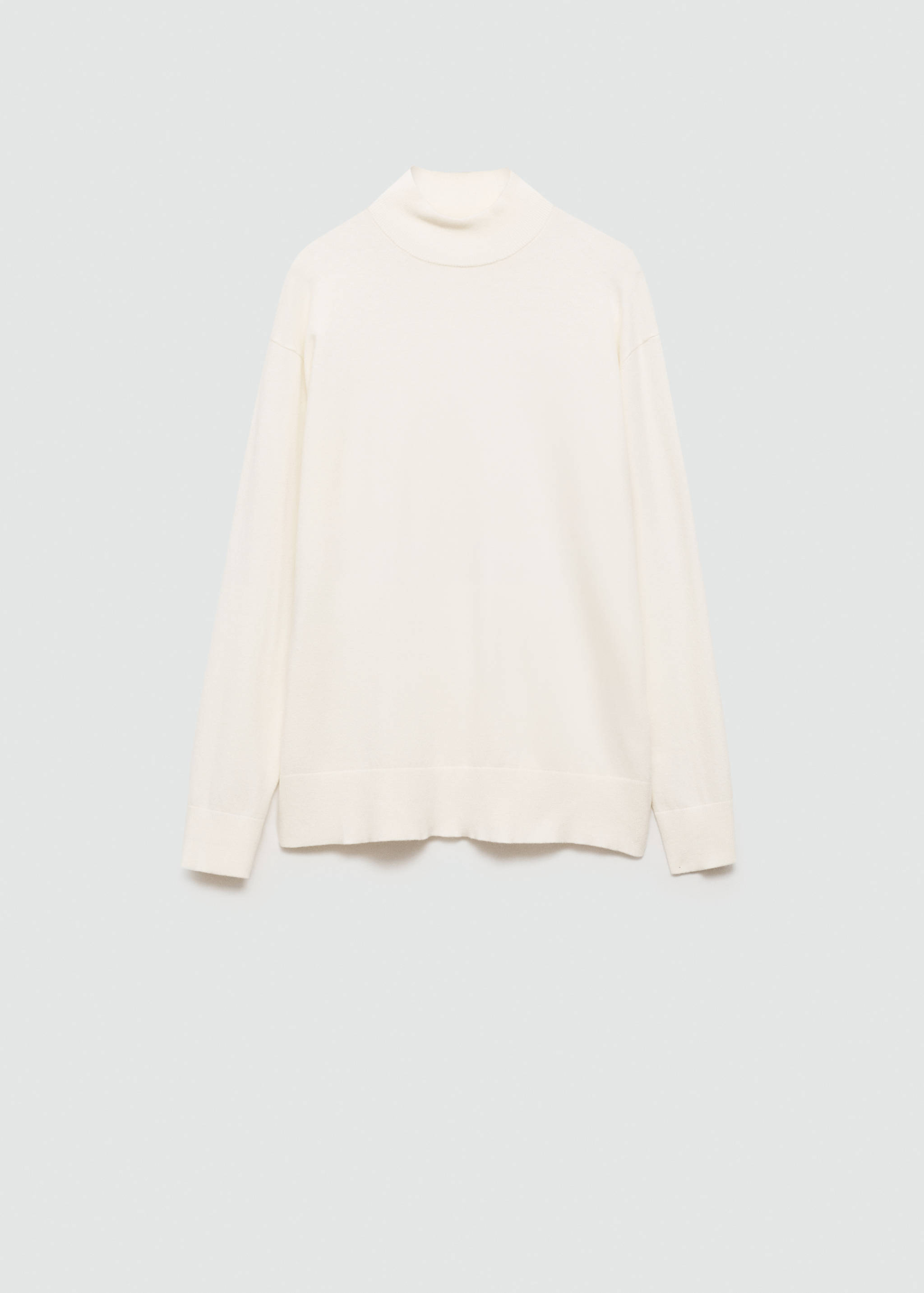 Knitted sweater with perkins neck - Article without model