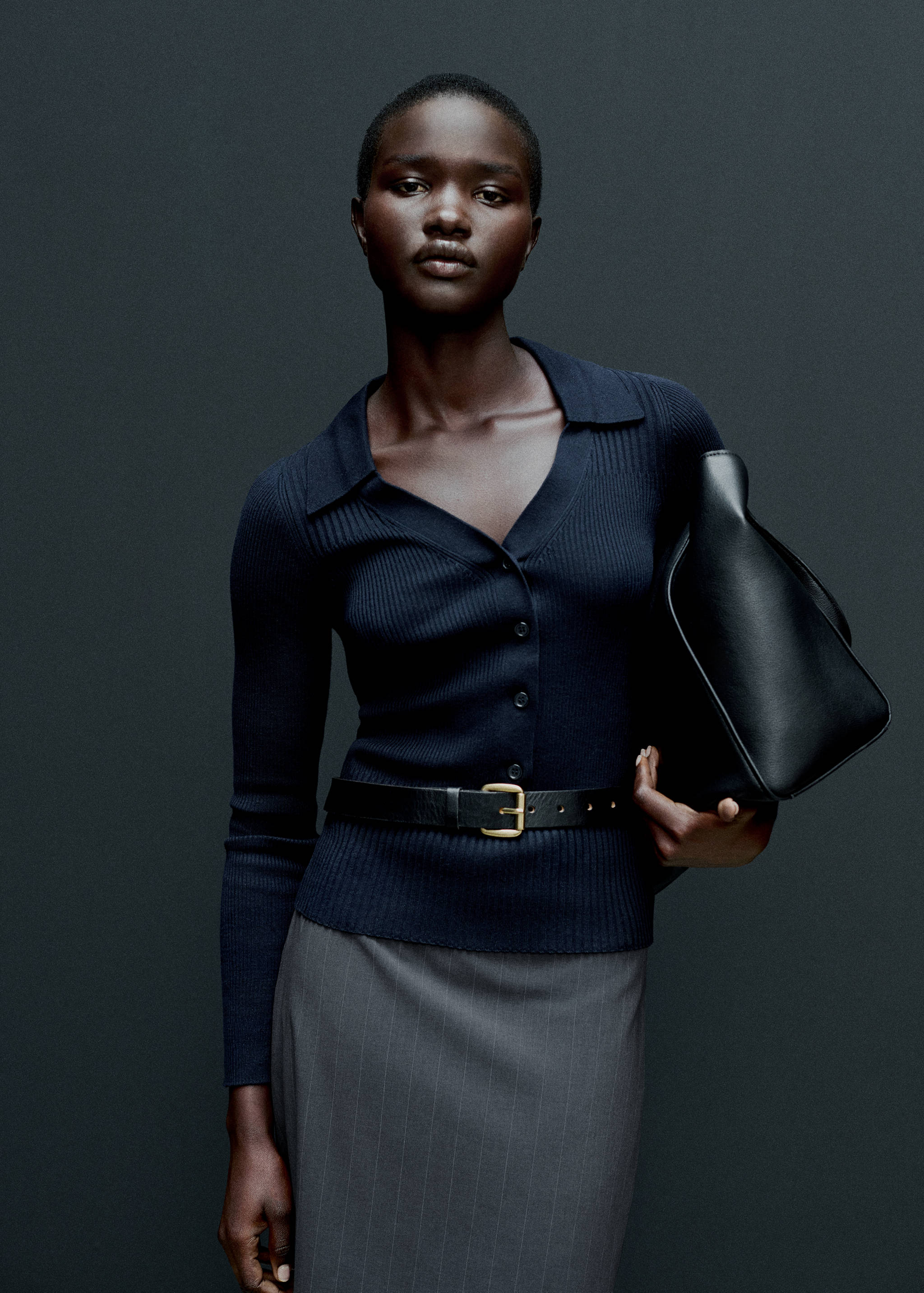 Pull-over maille côtelée boutons - Détail de l'article 6