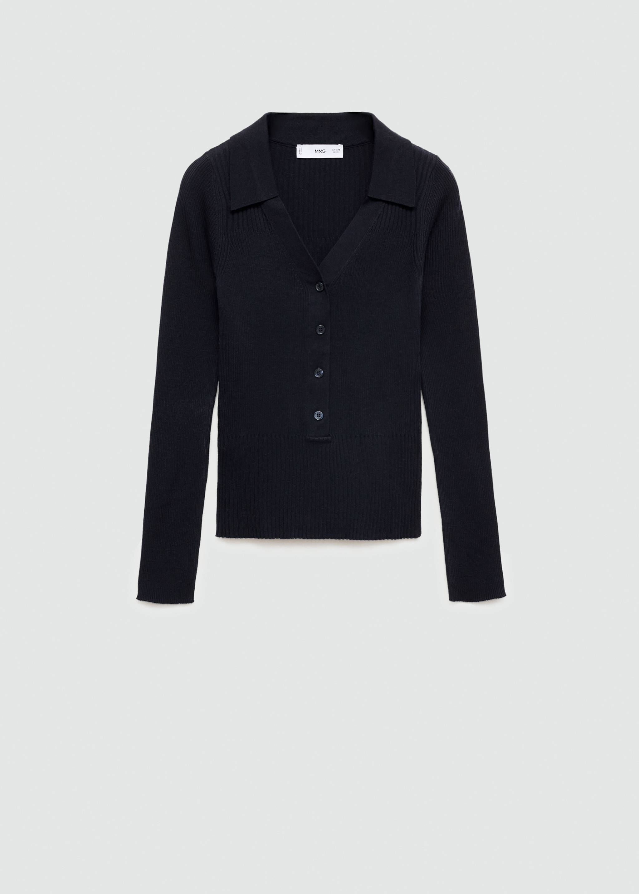 Pull-over maille côtelée boutons - Article sans modèle