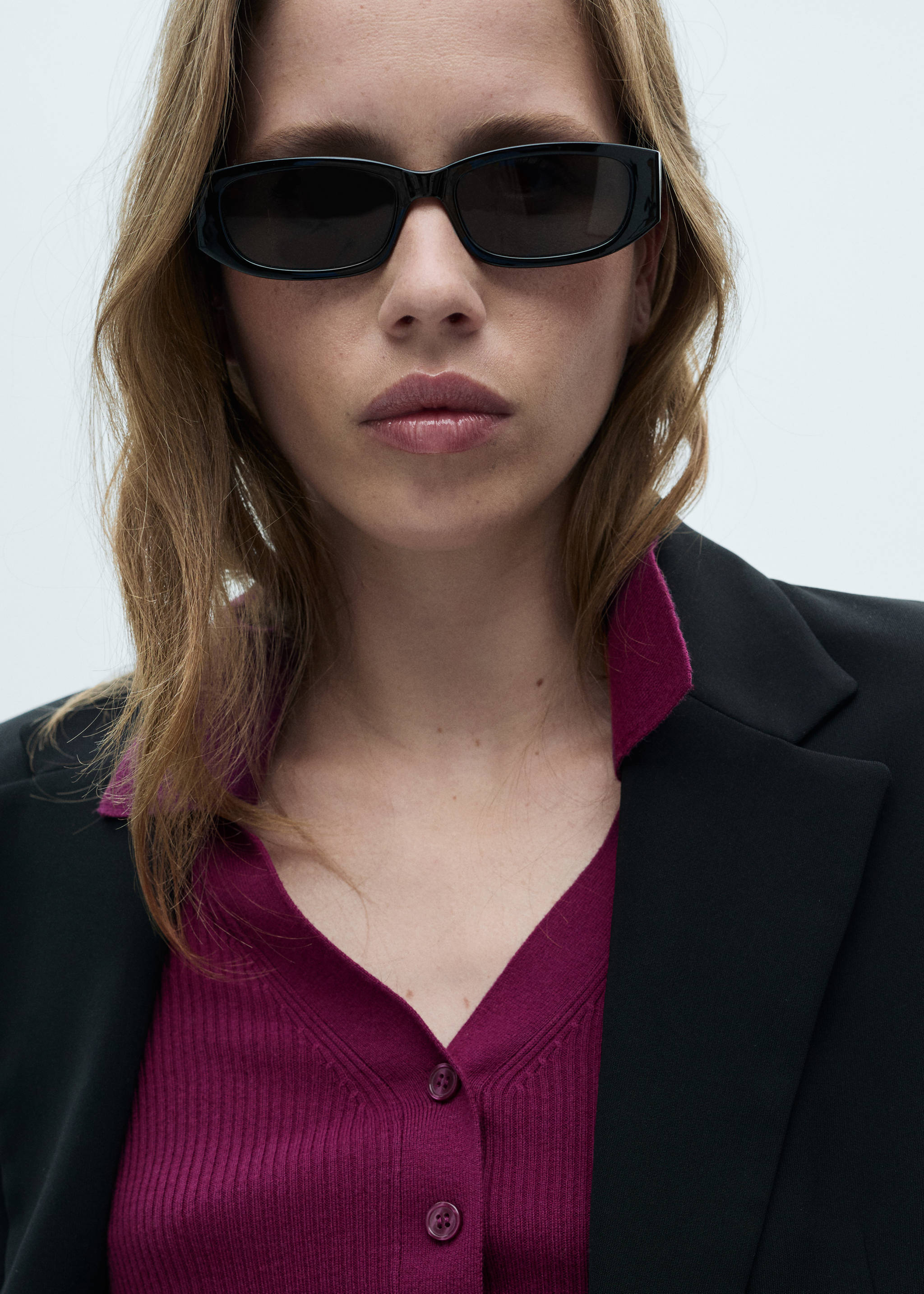 Pull-over maille côtelée boutons - Détail de l'article 1