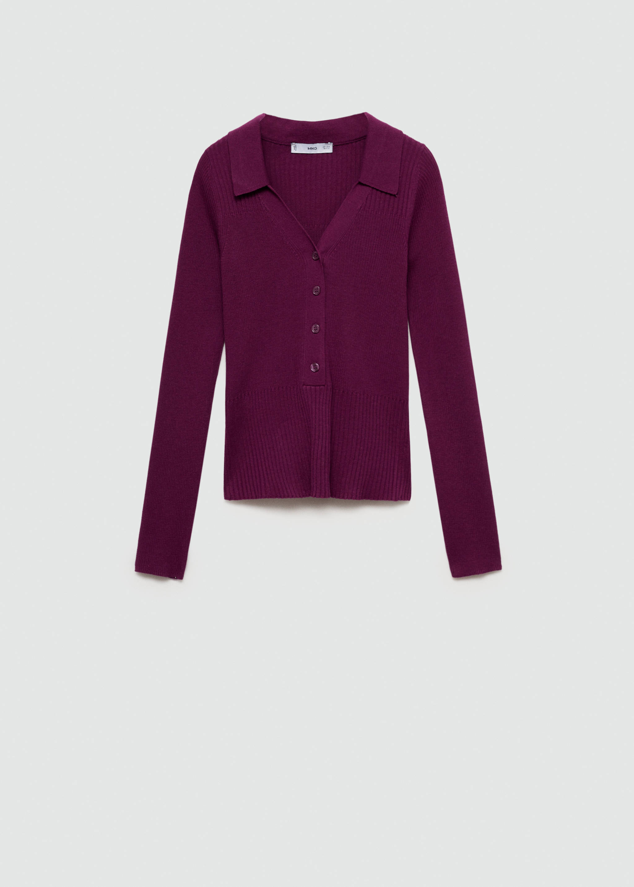 Pull-over maille côtelée boutons - Article sans modèle
