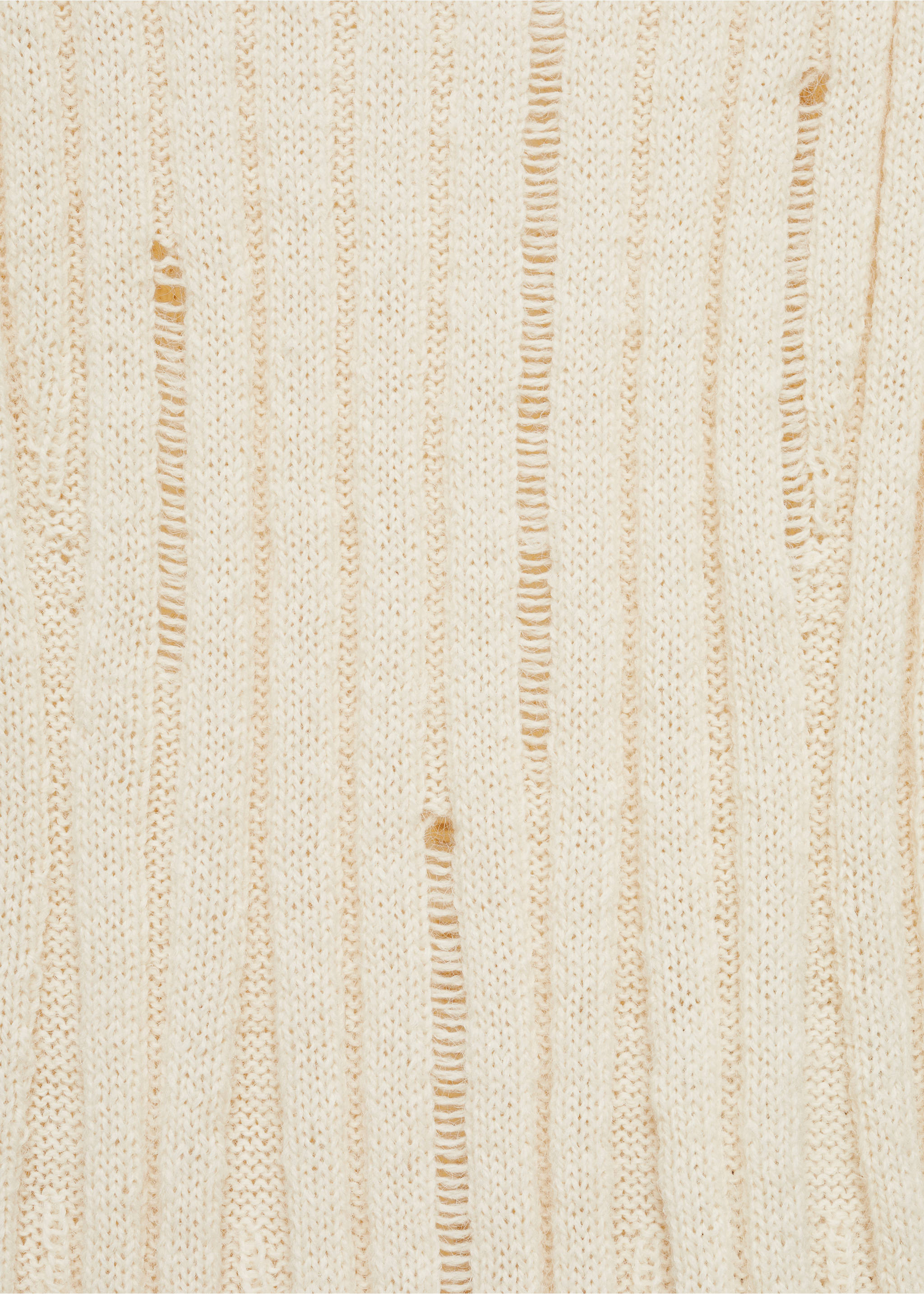 Pull-over maille côtelée lâche - Détail de l'article 0, Écru. Ref: 77015667-00.