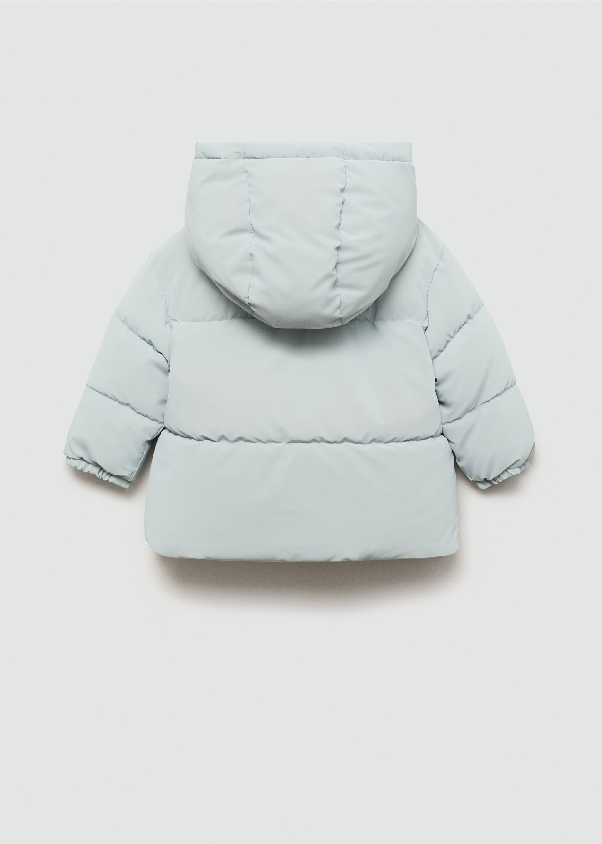 Steppanorak mit Fleece-Innenfutter - Rückseite des Artikels, Himmelblau. Ref: 77015968-00.