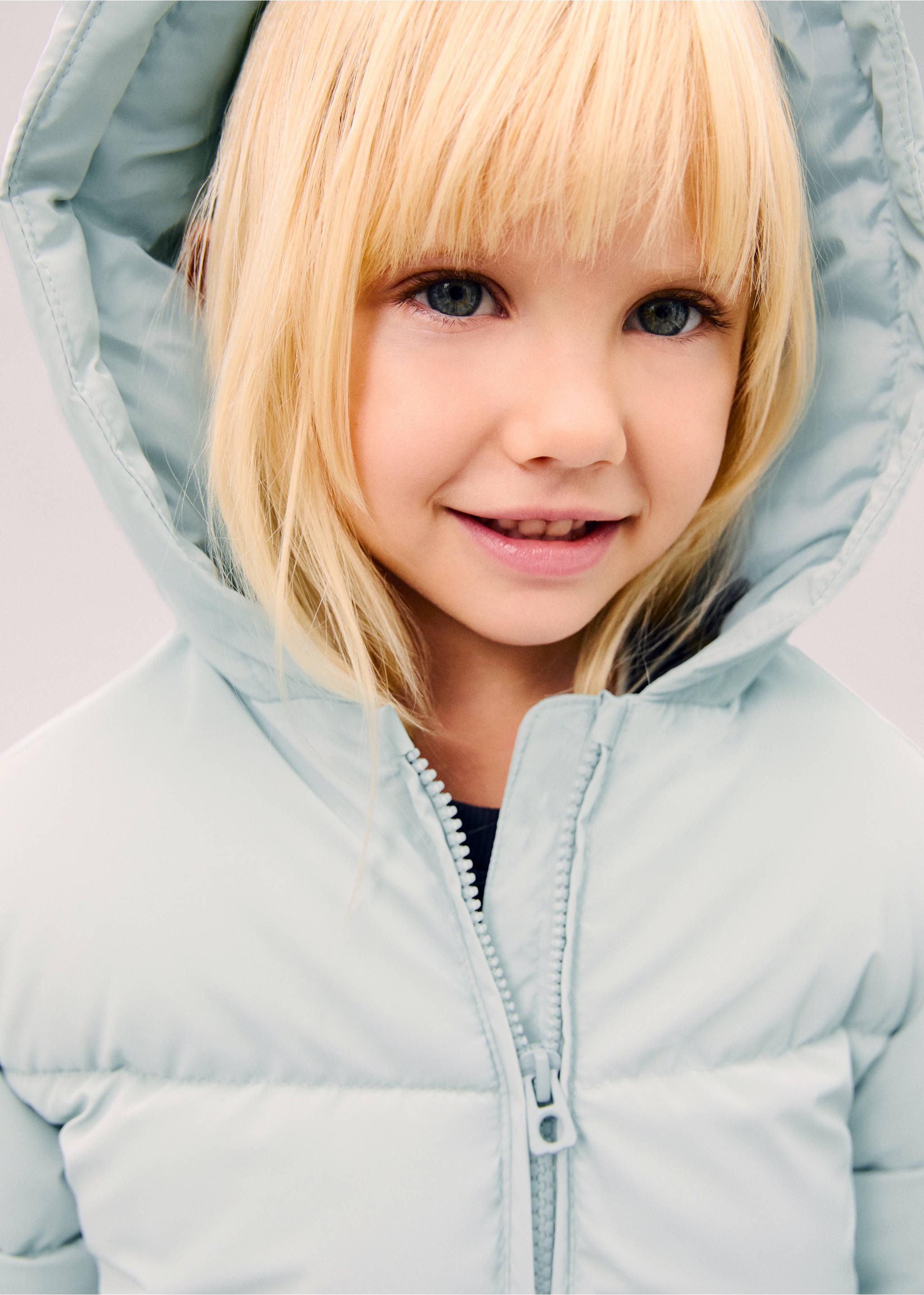 Steppanorak mit Fleece-Innenfutter - Detail des Artikels 5, Himmelblau. Ref: 77015968-00.