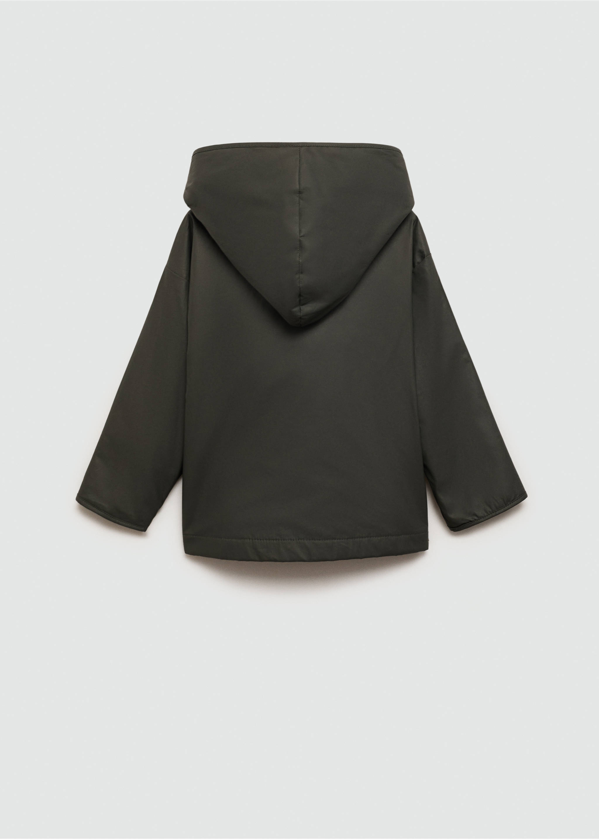 Inner jacket cotton-blend coat - Reverse of the article, Dark Green. Ref: 77015973-00.