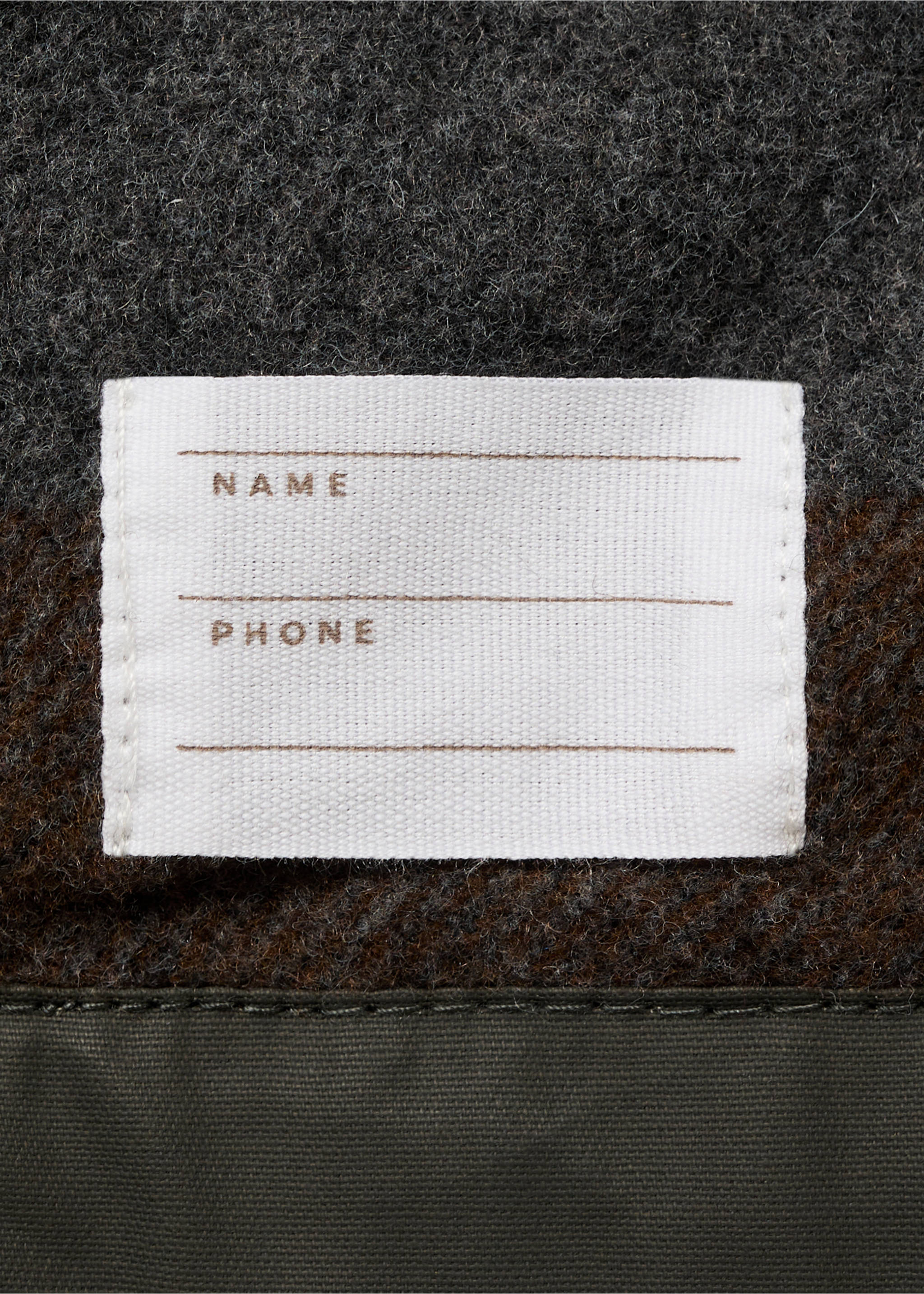 Inner jacket cotton-blend coat - Details of the article 0, Dark Green. Ref: 77015973-00.