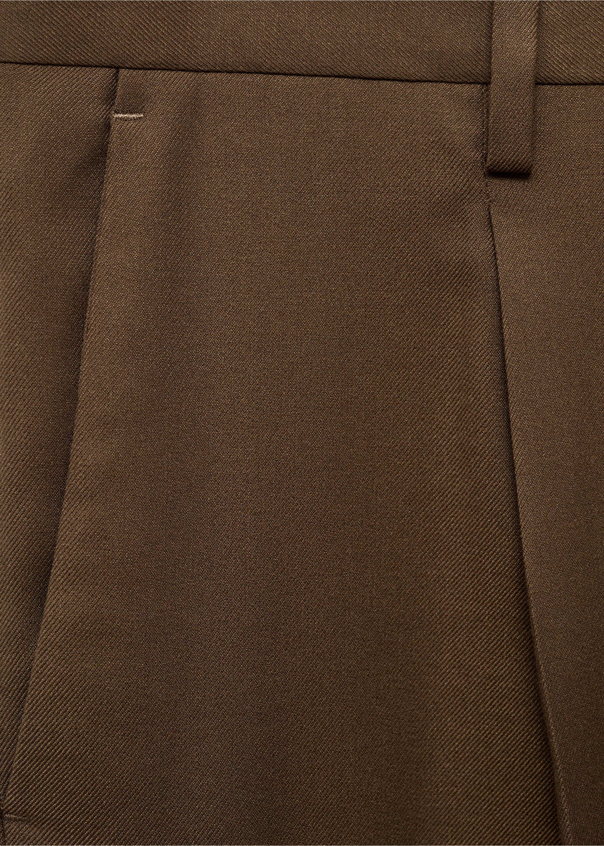 Slim Fit-Anzughose - Detail des Artikels 8, Braun. Ref: 77015975-00.