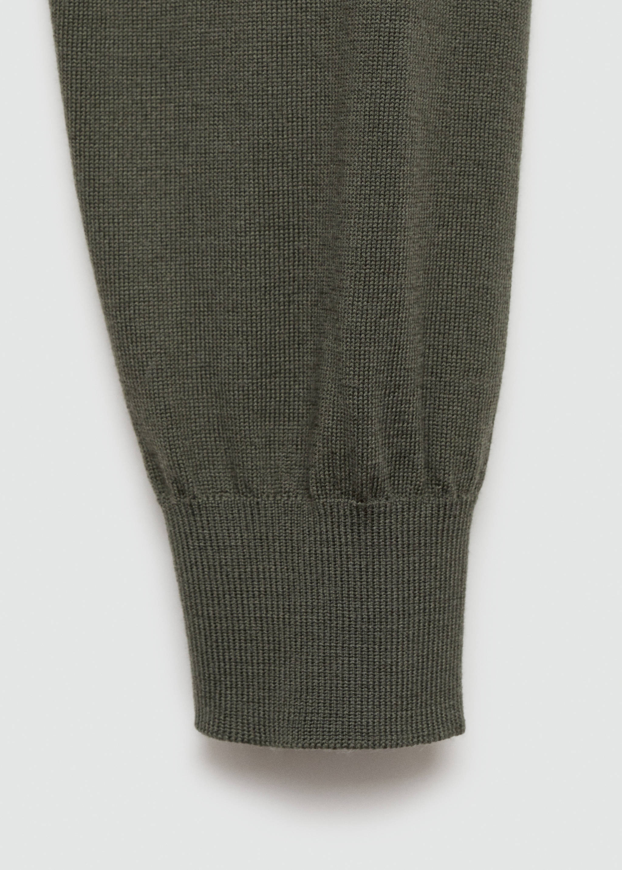 100% merino wool long-sleeved polo shirt - Details of the article 0